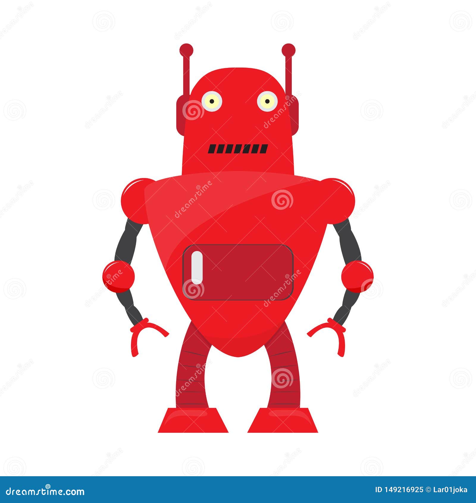 Isolated Robot Toy - Vector Stock Vector - Illustration of machine