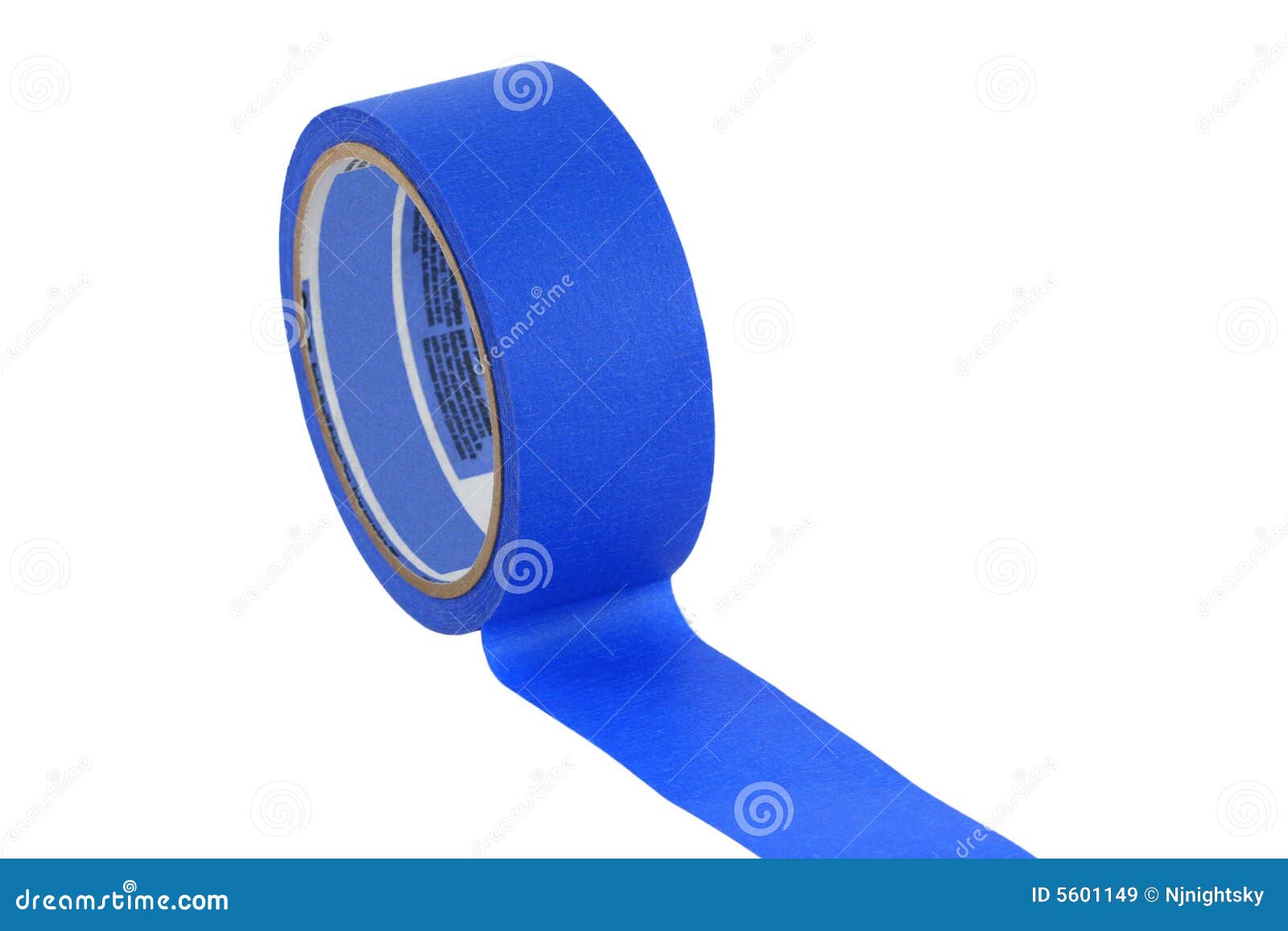Isolated Roll of Blue Painters Tape Stock Image Image of close, adhesive 5601149