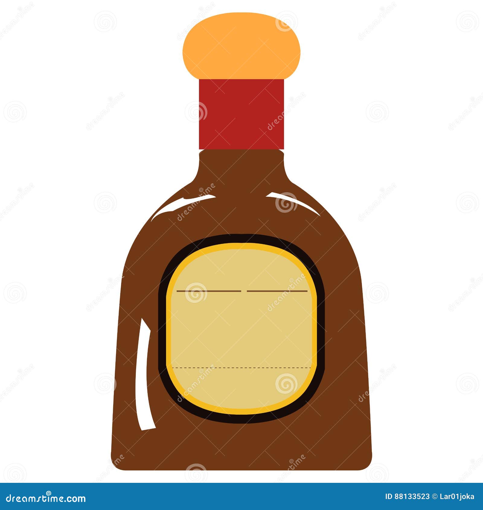 Isolated rum bottle stock vector. Illustration of whiskey 88133523