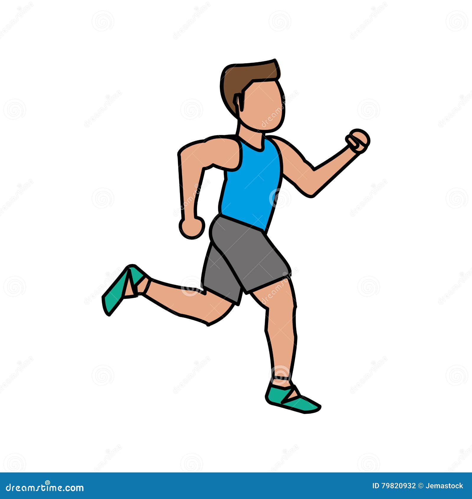 Isolated runner man design stock illustration. Illustration of activity ...