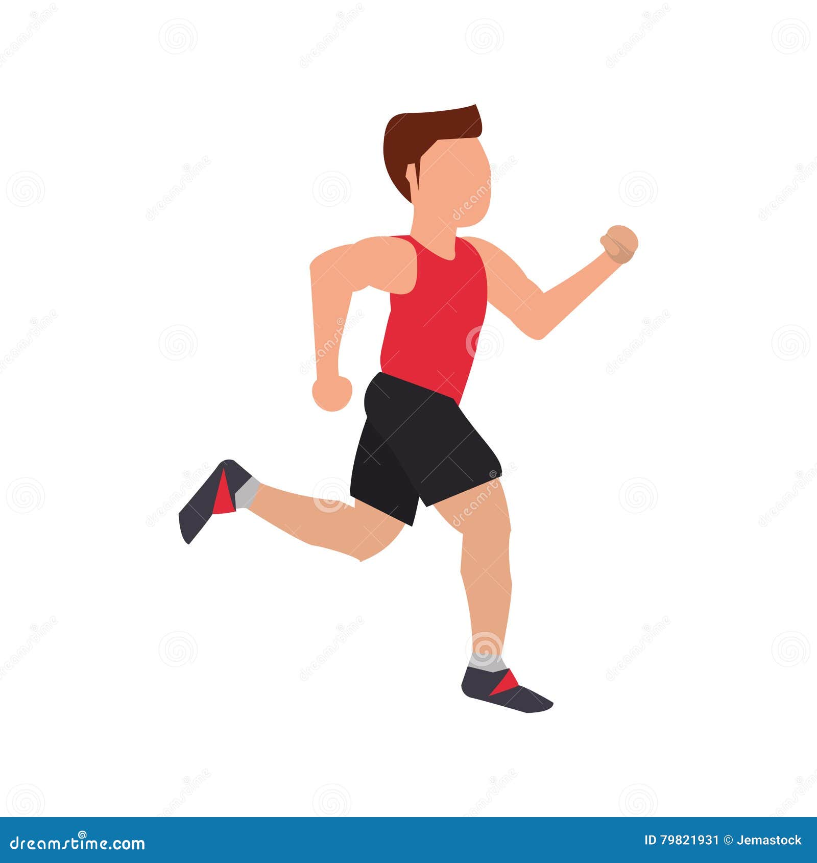 Isolated runner man design stock illustration. Illustration of exercise ...