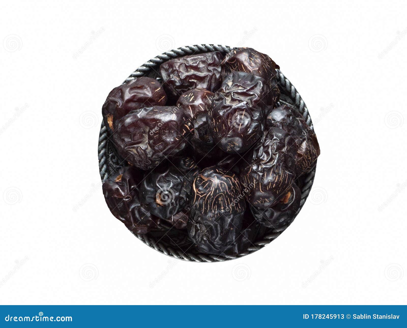 Isolated Saudi Ajwa Dates in a Bowl. Stock Image - Image of gulf, fresh ...