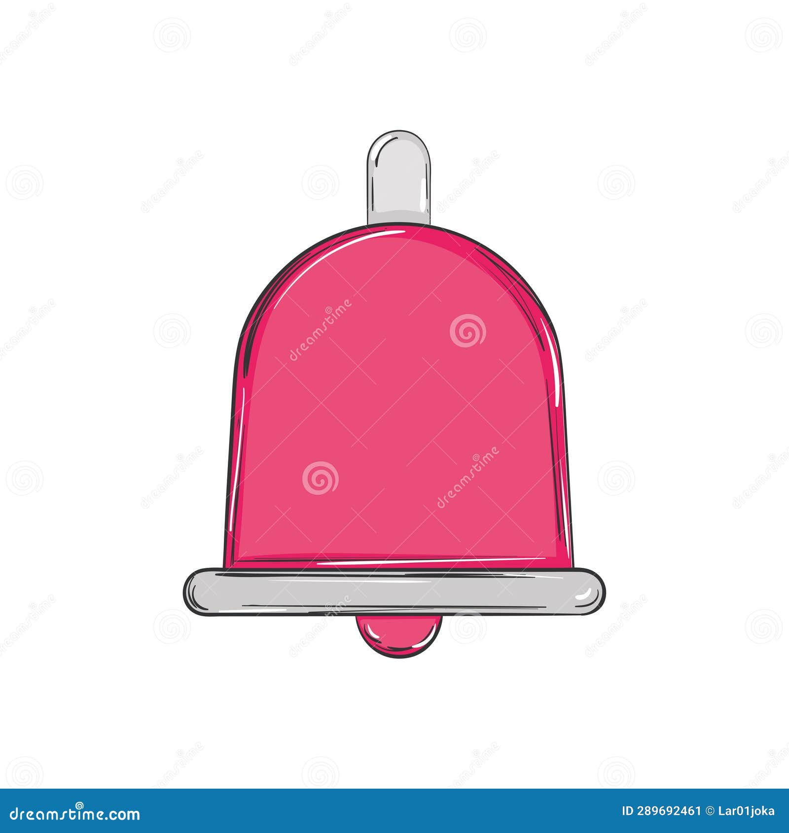 Isolated School Bell School Supply Sketch Icon Vector Stock Vector