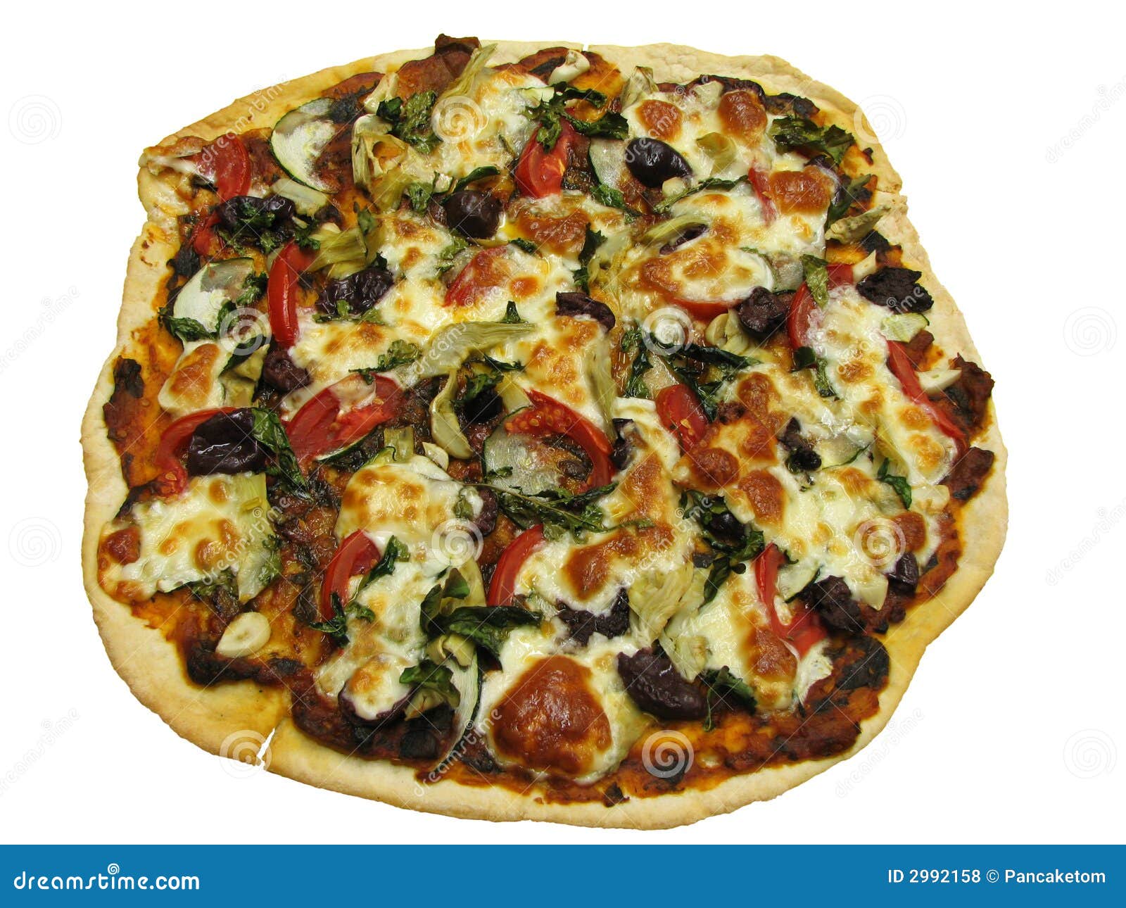 Pizza Ala Siciliana Delicious Pizza Fastfood Photo Background And