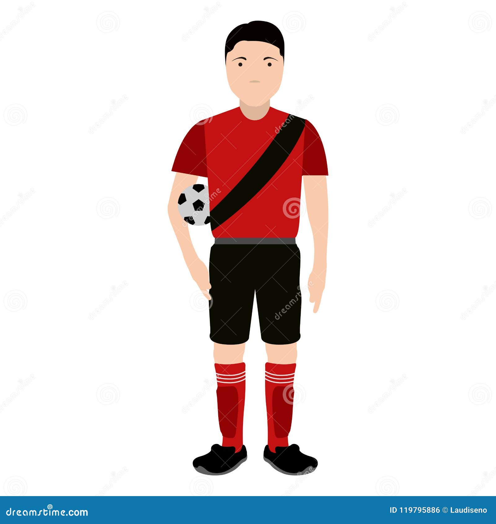 Isolated Soccer Player Avatar Stock Vector - Illustration of player ...