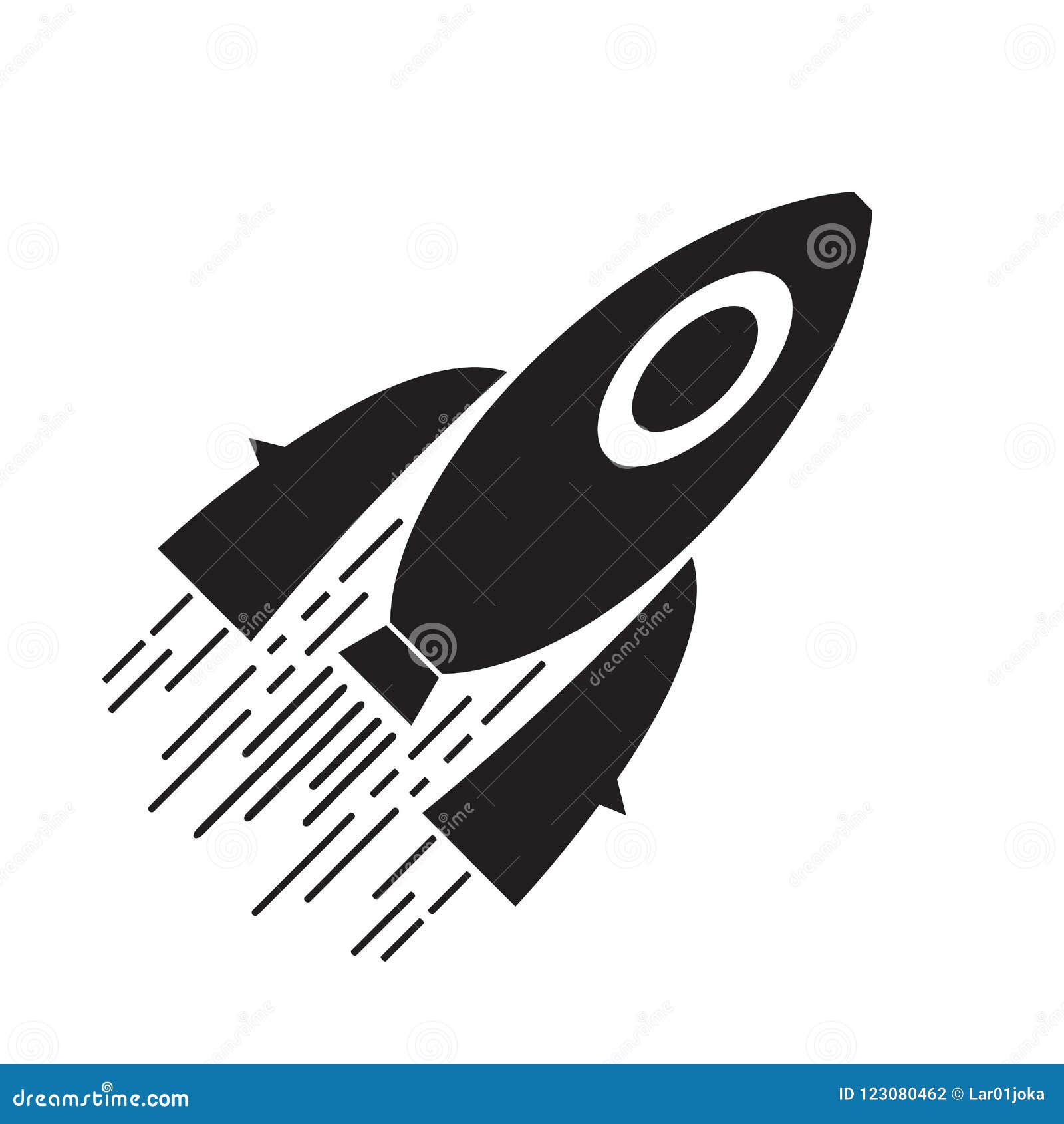 Isolated Spaceship Logo Stock Vector Illustration Of Emblem