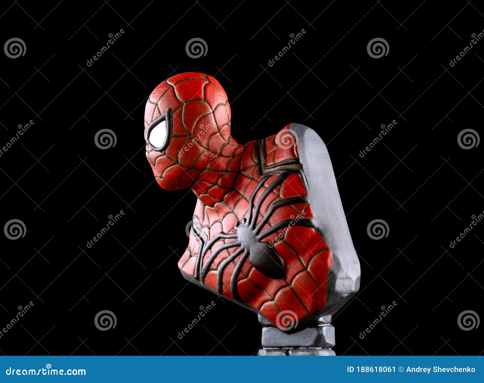 Spider-man from the Marvel Universe Printed on a 3D Printer and  Hand-painted on a Black Background Editorial Photo - Image of creative,  cyan: 188618061