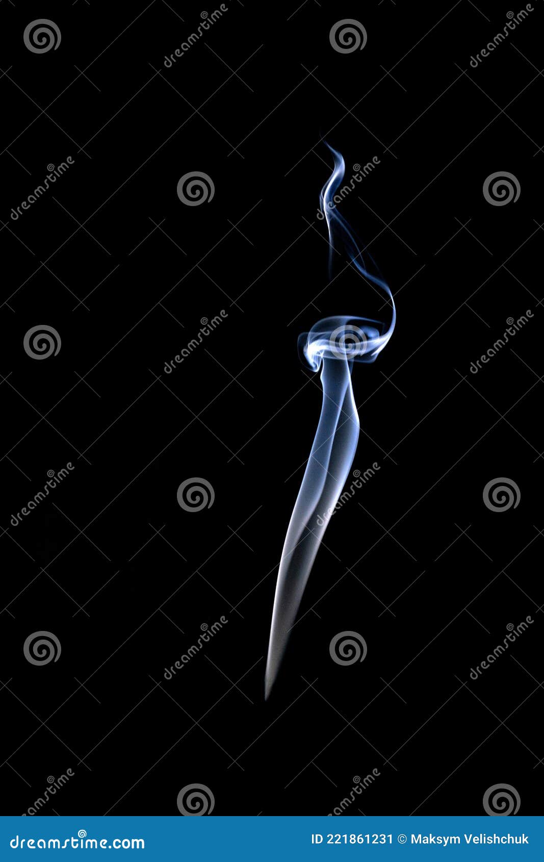 Blur white water vapour on isolated black background. Abstract of steam  with copy space. Steam flow. Smoke on white background. Stock Photo