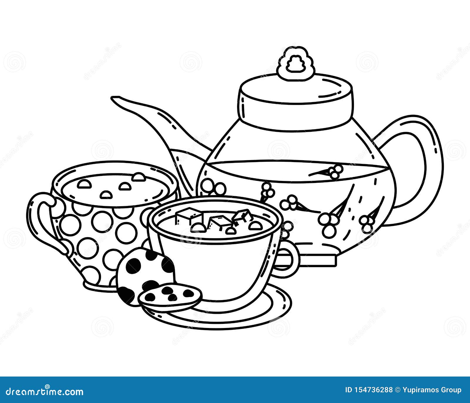 Чайный сервиз раскраска для детей распечатать Free Printable Teapot Patterns