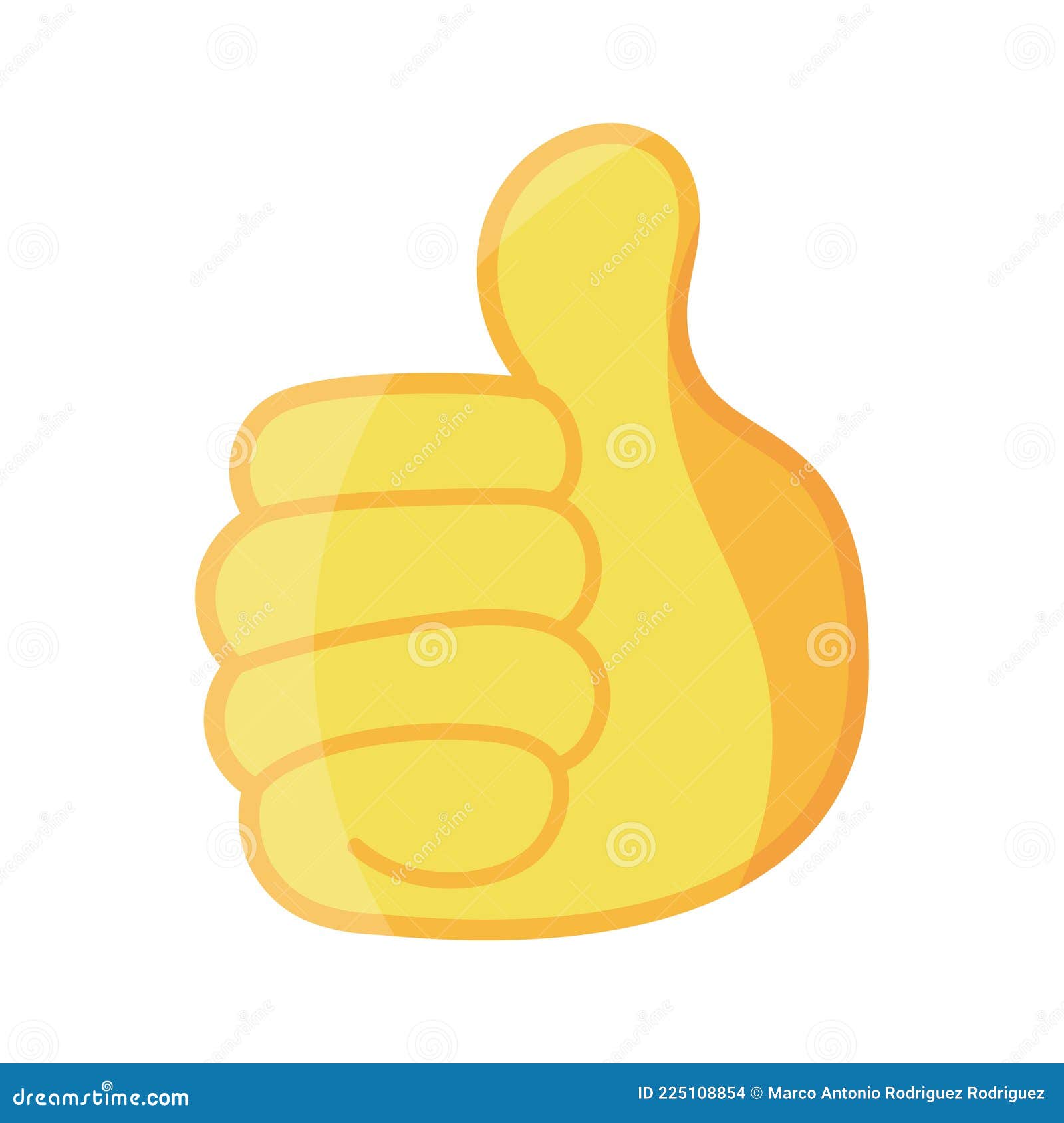 Isolated Thumb Up Hand Emoji Stock Vector Illustration of fist, hold
