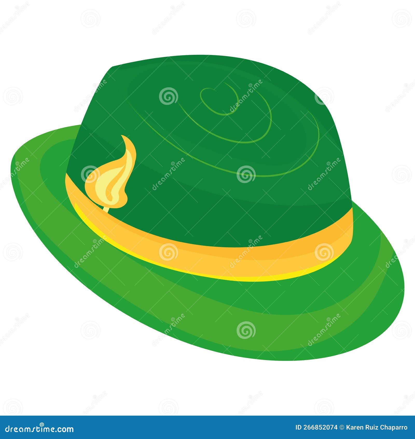 Isolated Traditional German Hat Icon Vector Stock Vector Illustration