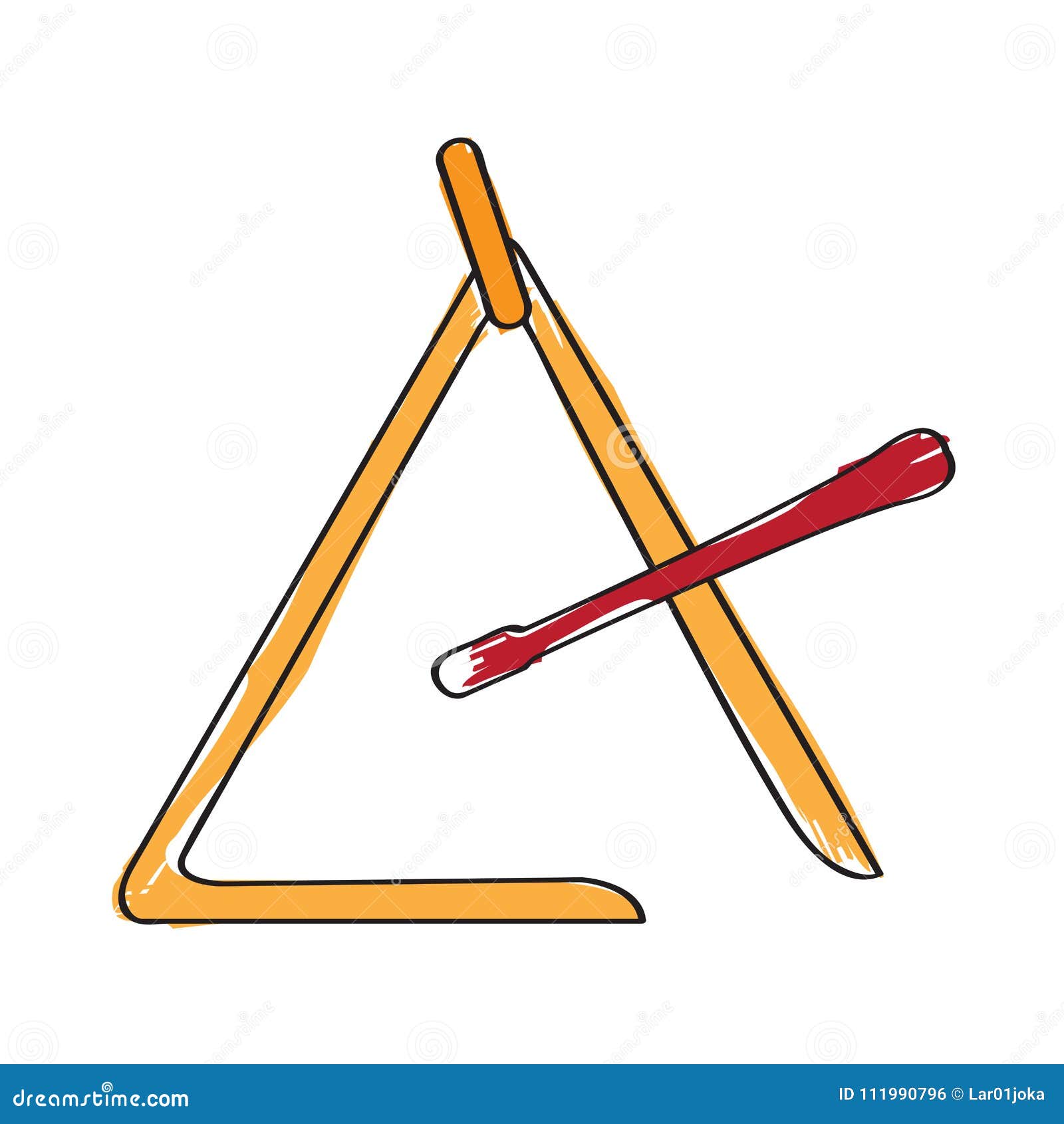 L'icône de musique instrument triangle Image Vectorielle Stock - Alamy