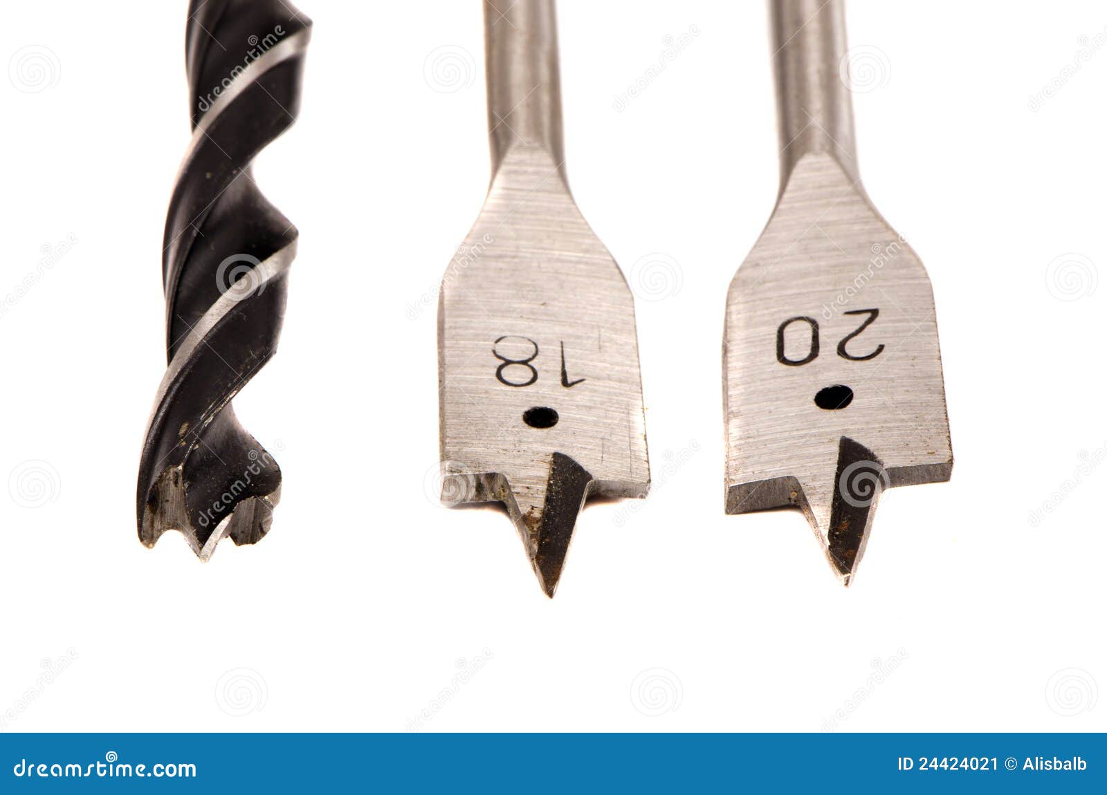 Isolated Various Drills for Wood Stock Image Image of technology