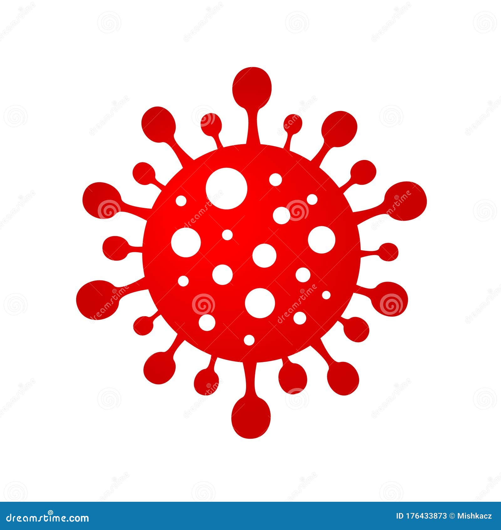 Isolated Vector Corona Virus COVID-19 Symbol Stock Vector ...