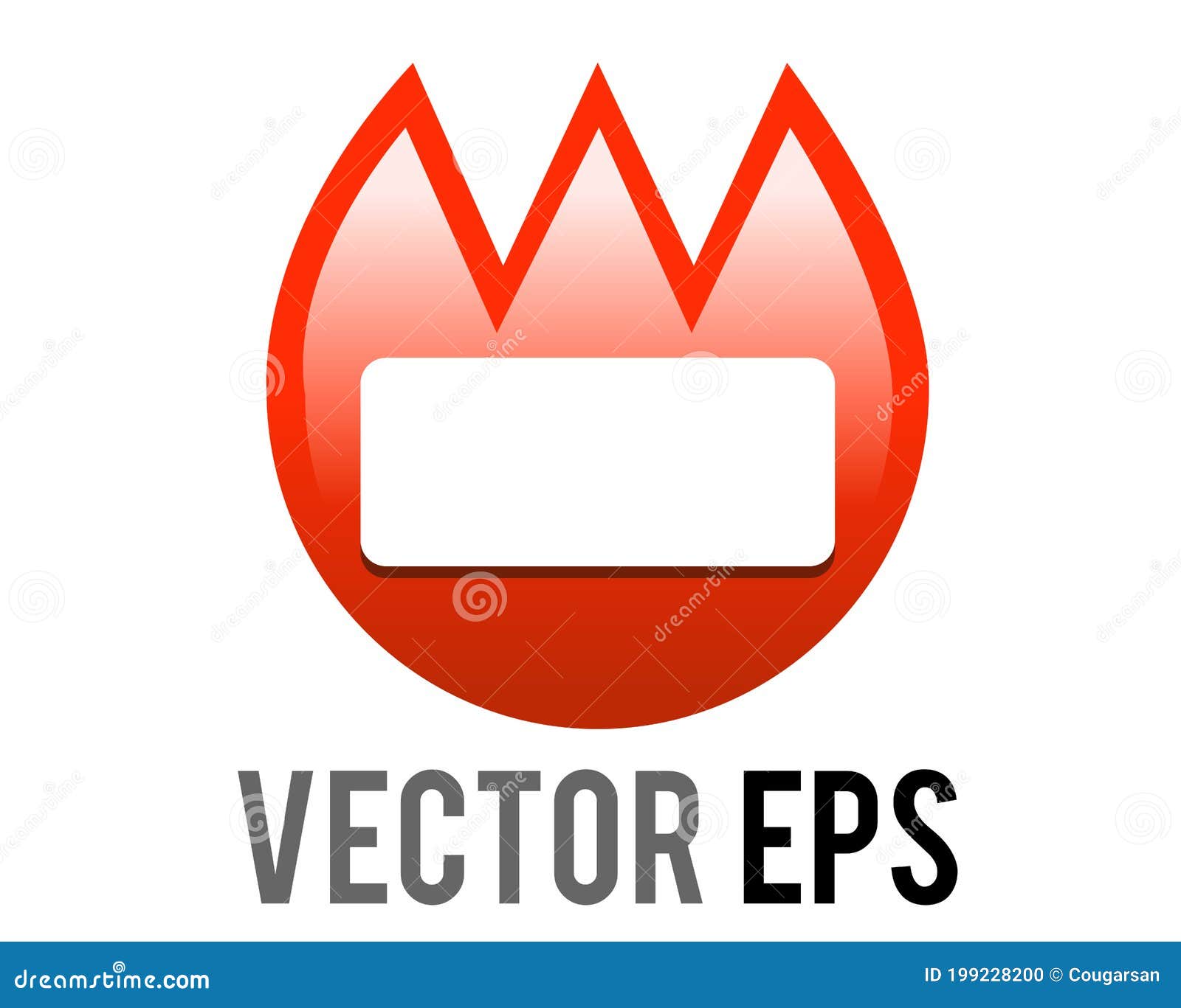 Vector Gradient Red Tulip Shaped Name Badge Fire Tag Icon Stock Vector Illustration Of Vector Symbol 199228200