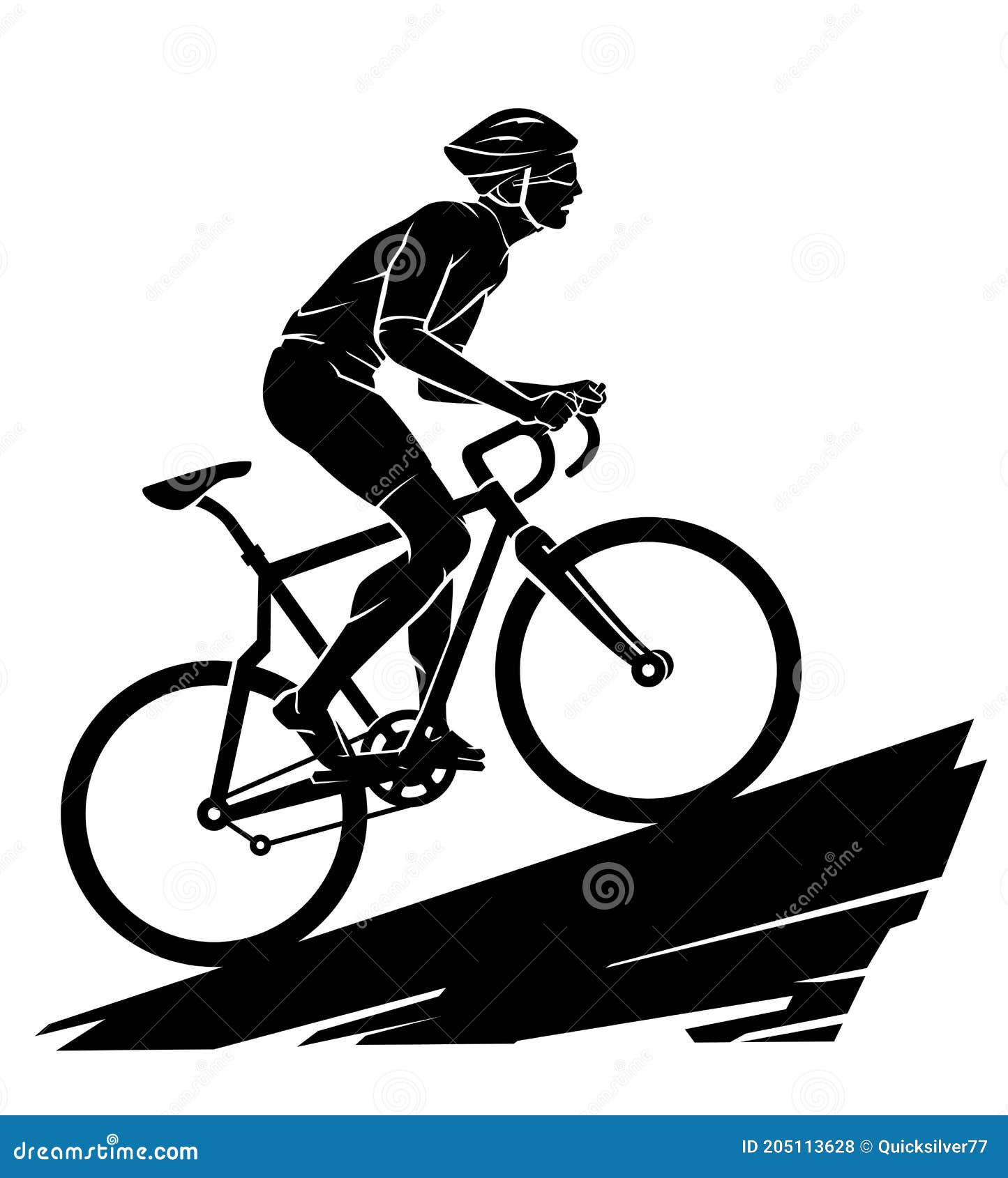 Riding Bicycle Clipart Black And White Sun