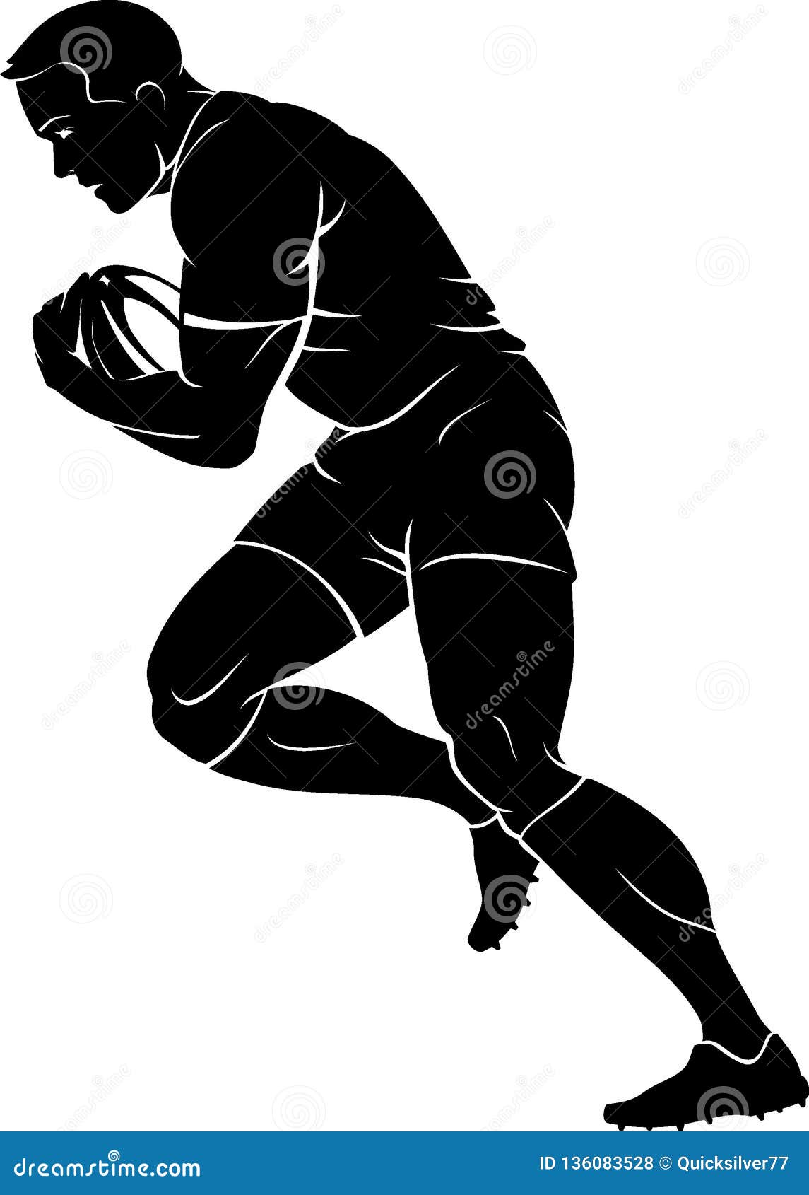 Rugby Silhouette Stock Illustrations – 7,437 Rugby Silhouette Stock ...