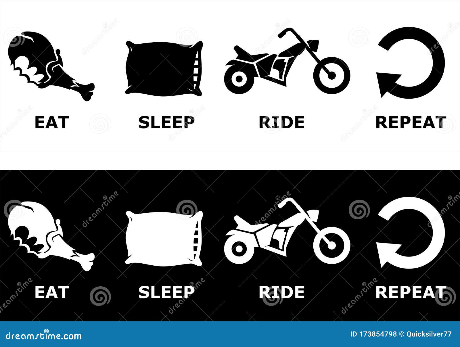 eat, sleep, ride and repeat s