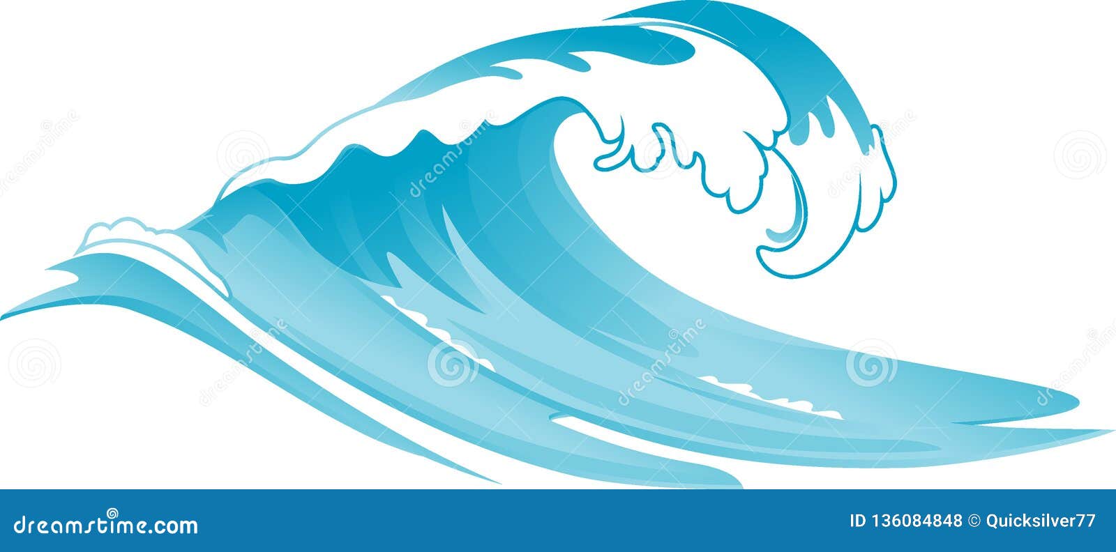 Rushing Wave stock illustration. Illustration of life - 136084848 Rushing Wave stock illustration. Illustration of life - 136084848