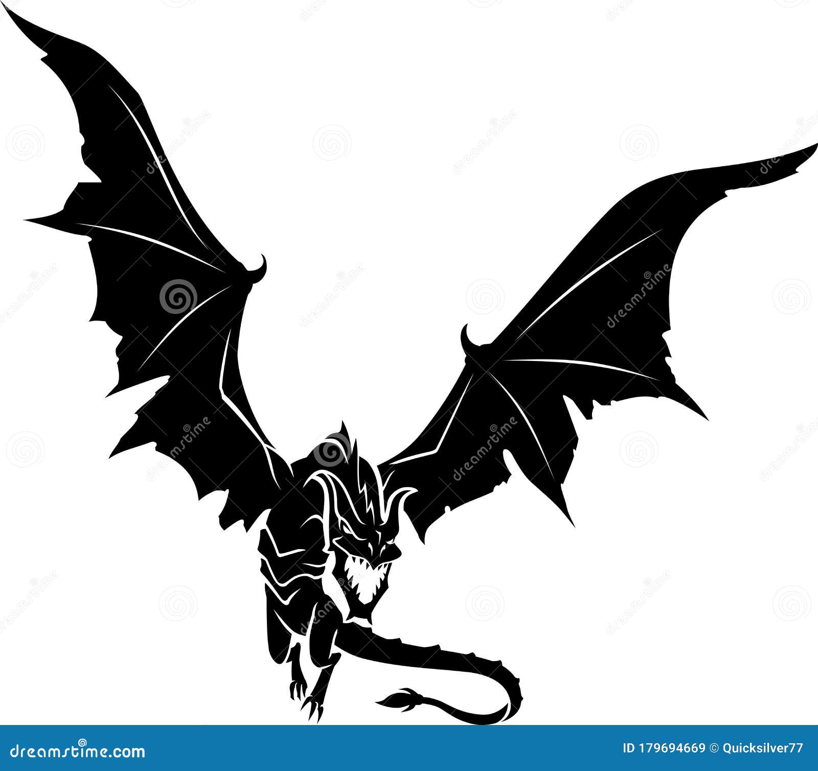 Flying Dragon Clipart Black And White Christmas