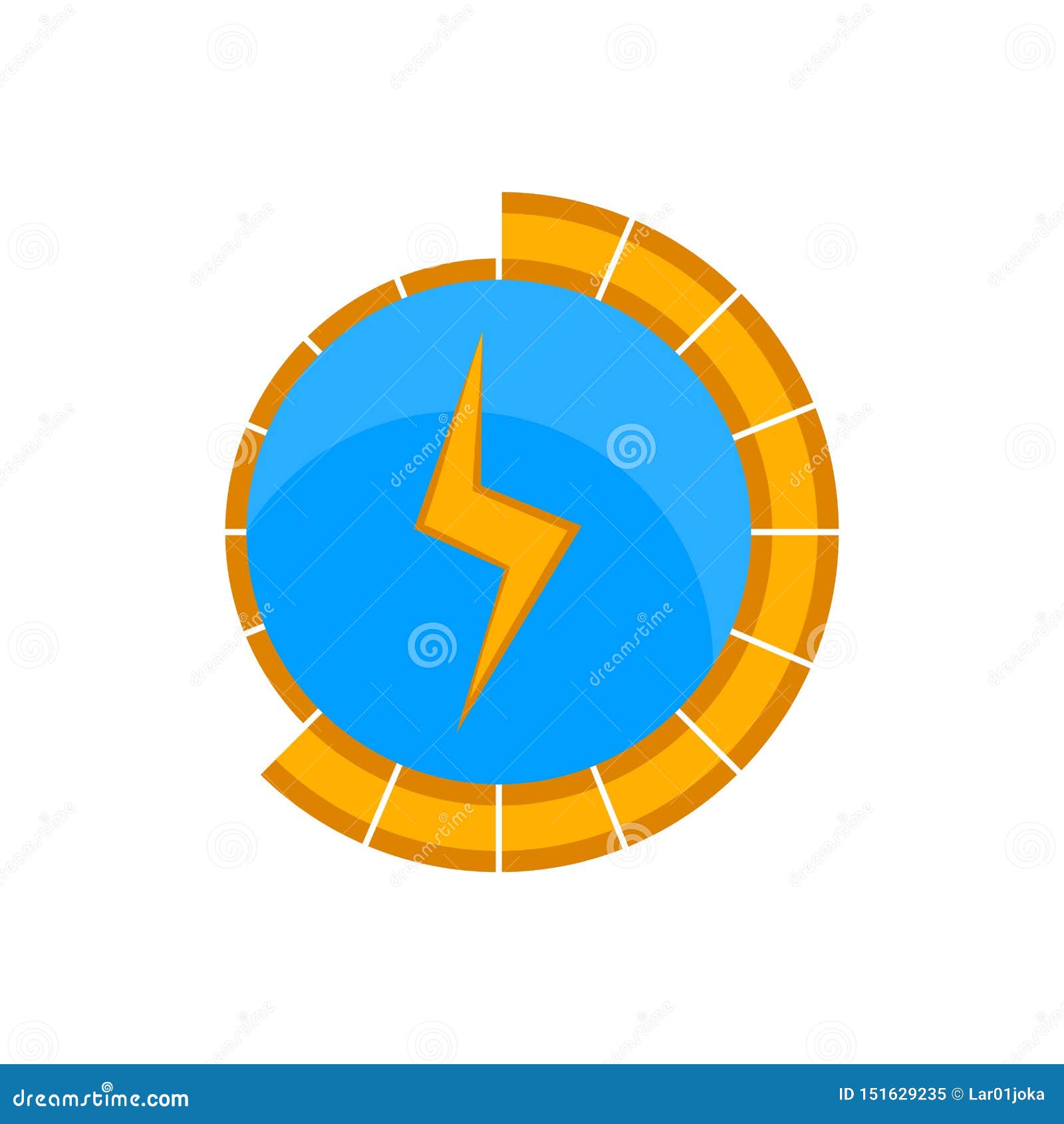 Video Game Energy Progress Bar Stock Vector Illustration of