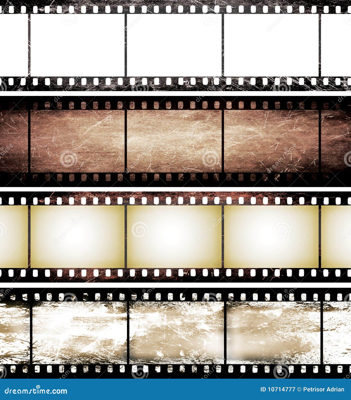 Isolated Vintage Film Frame Collection Stock Illustration ...
