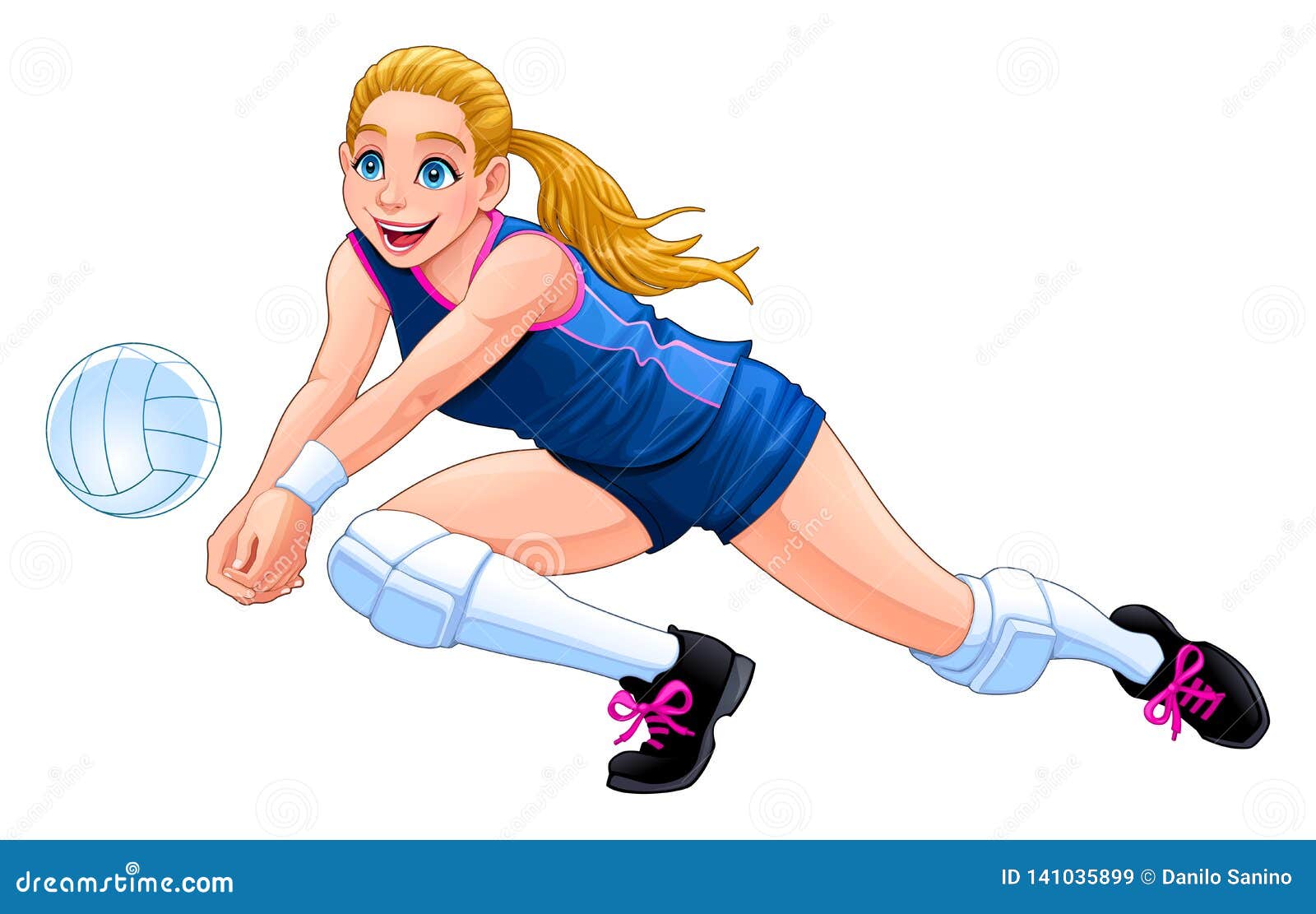 2 A Day Workouts Volleyball Clipart