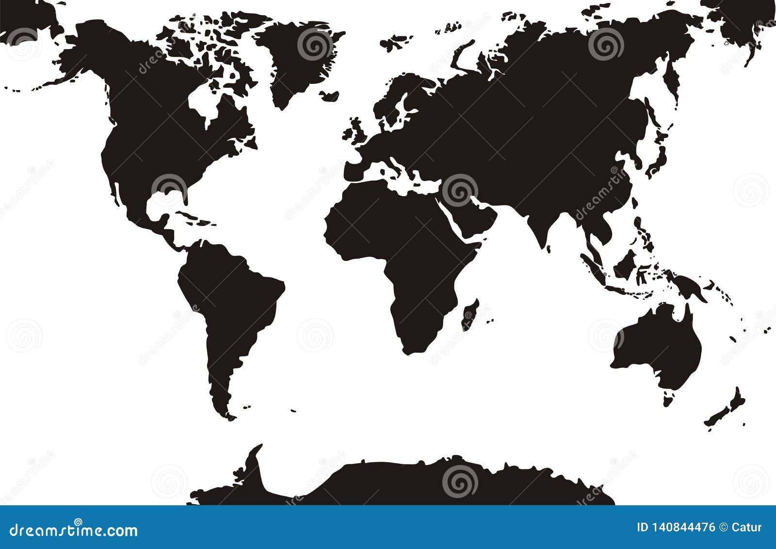 Black World Maps Isolated White Background Stock Illustration Illustration Of Icon Inside