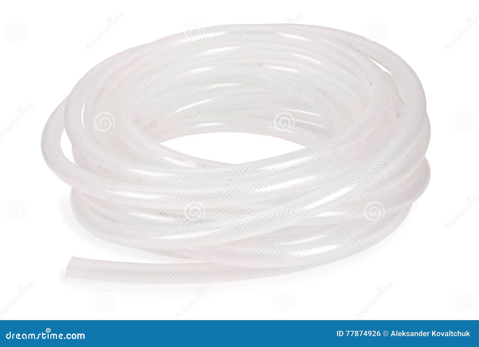 Isolated White Garden Hose (Clipping Path) Stock Photo Image of pipe