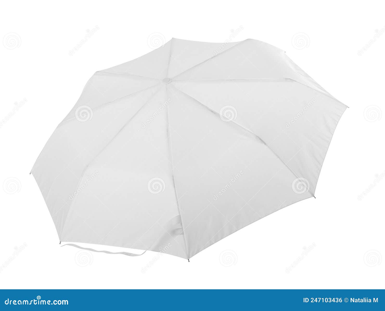 Isolated White Umbrella Mockup Stock Photo Image of color, large