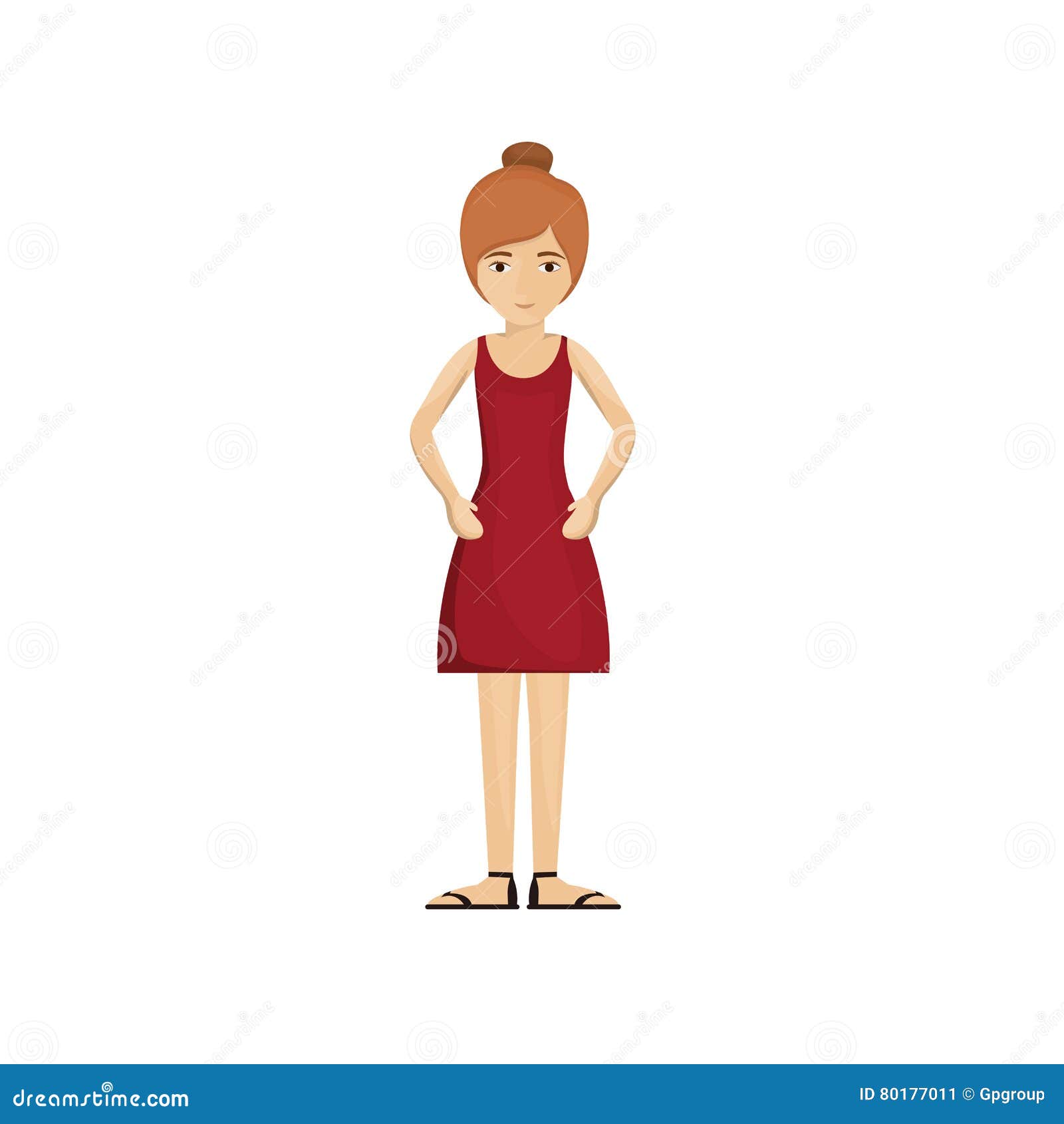 Isolated Woman Cartoon Design Stock Illustration - Illustration of ...