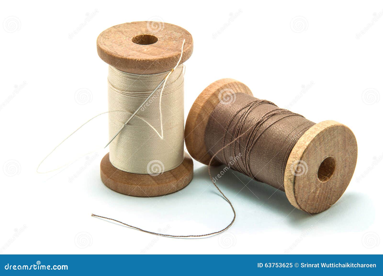 Spool Of Thread And Needle Stock Photo, Picture and Royalty Free Image.  Image 9215910.