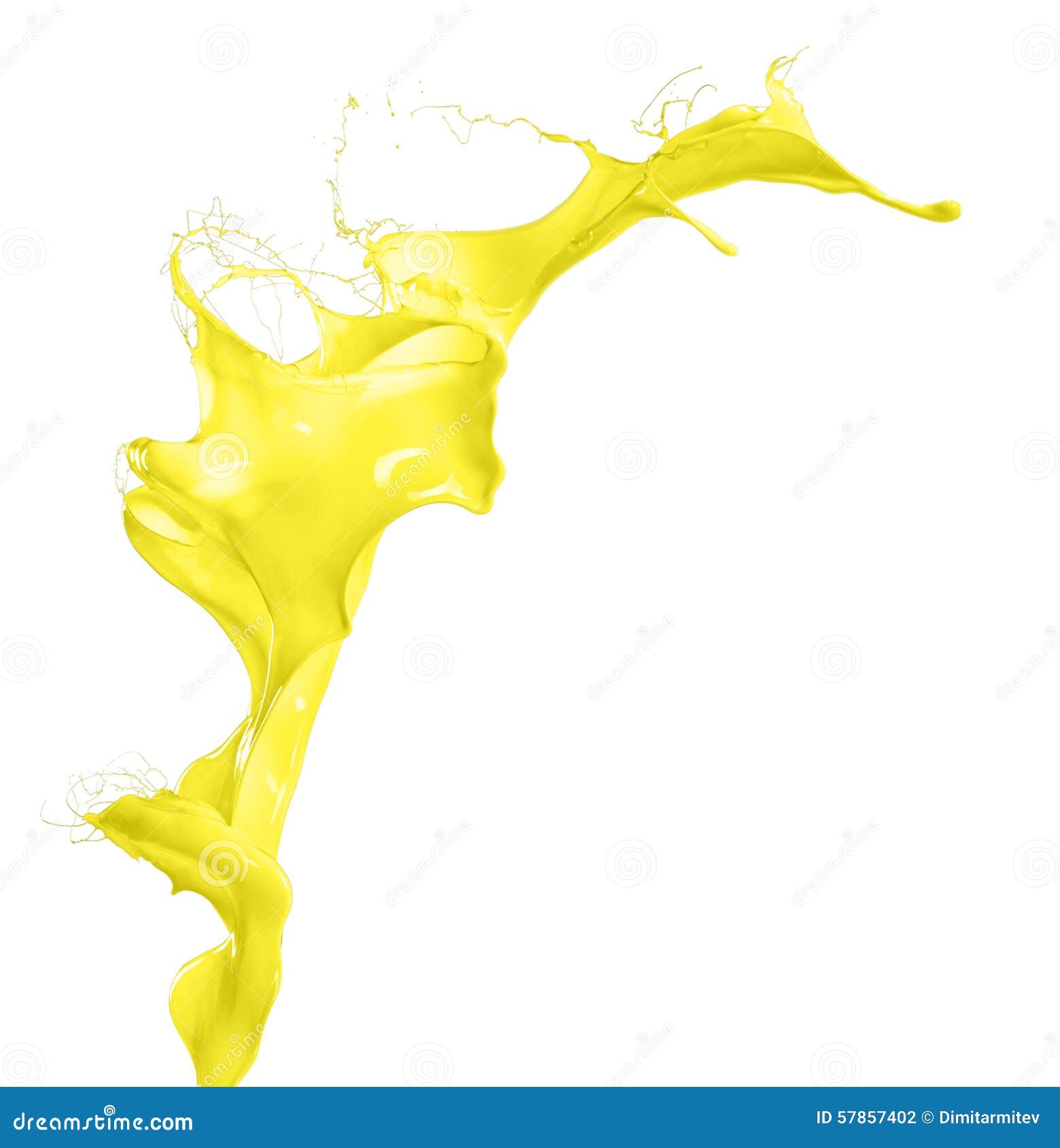 Isolated yellow splash stock photo. Image of colorful - 57857402