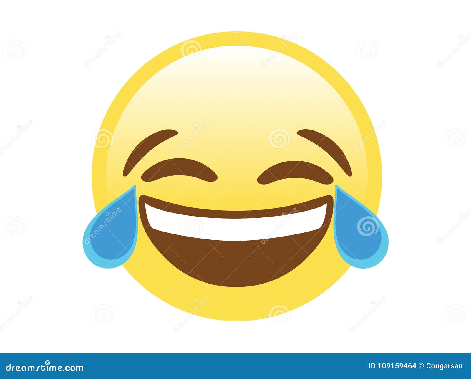  yellow  yellow laugh and crying tear flat icon