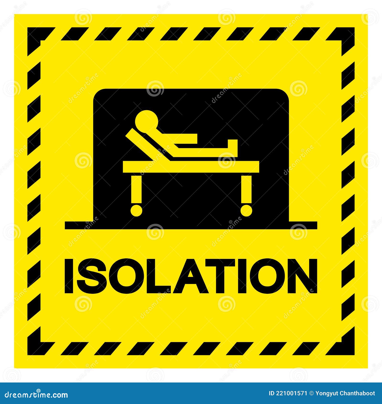 Isolation Symbol Sign, Vector Illustration, Isolated on White Background Label. EPS10 Stock