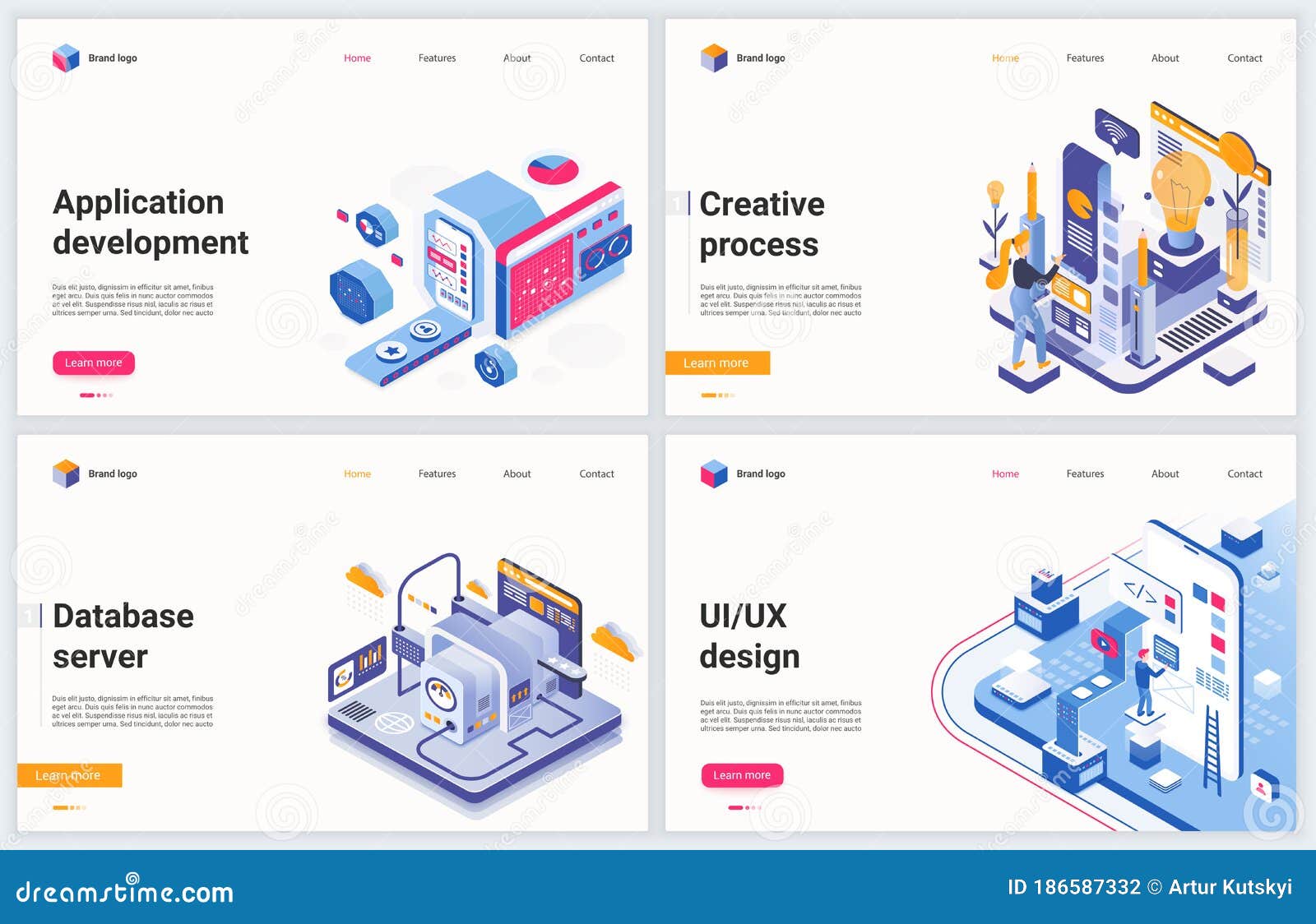 Download Isometric App Development Technology Vector Illustration ...