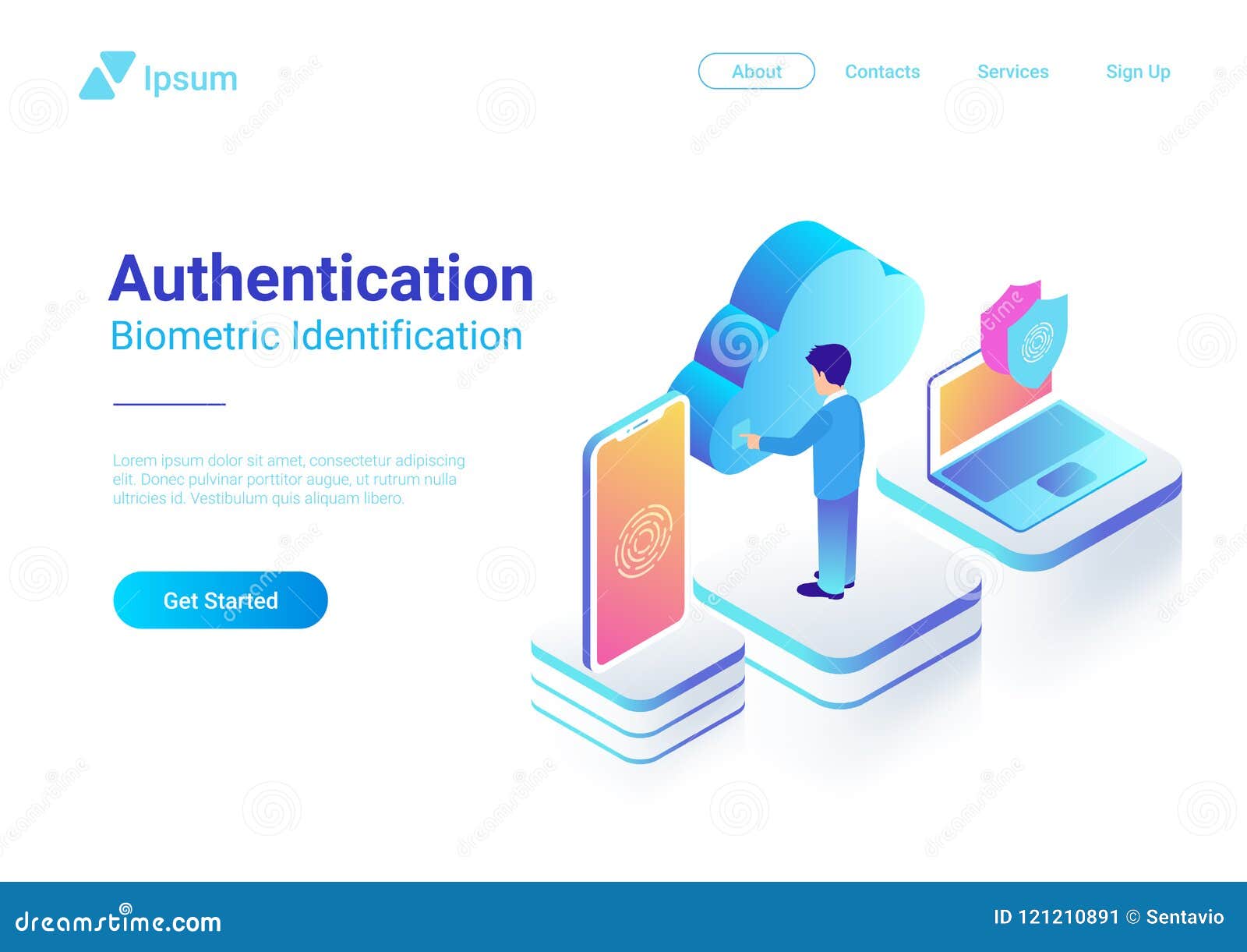 isometric authentication biometric fingerprint ide