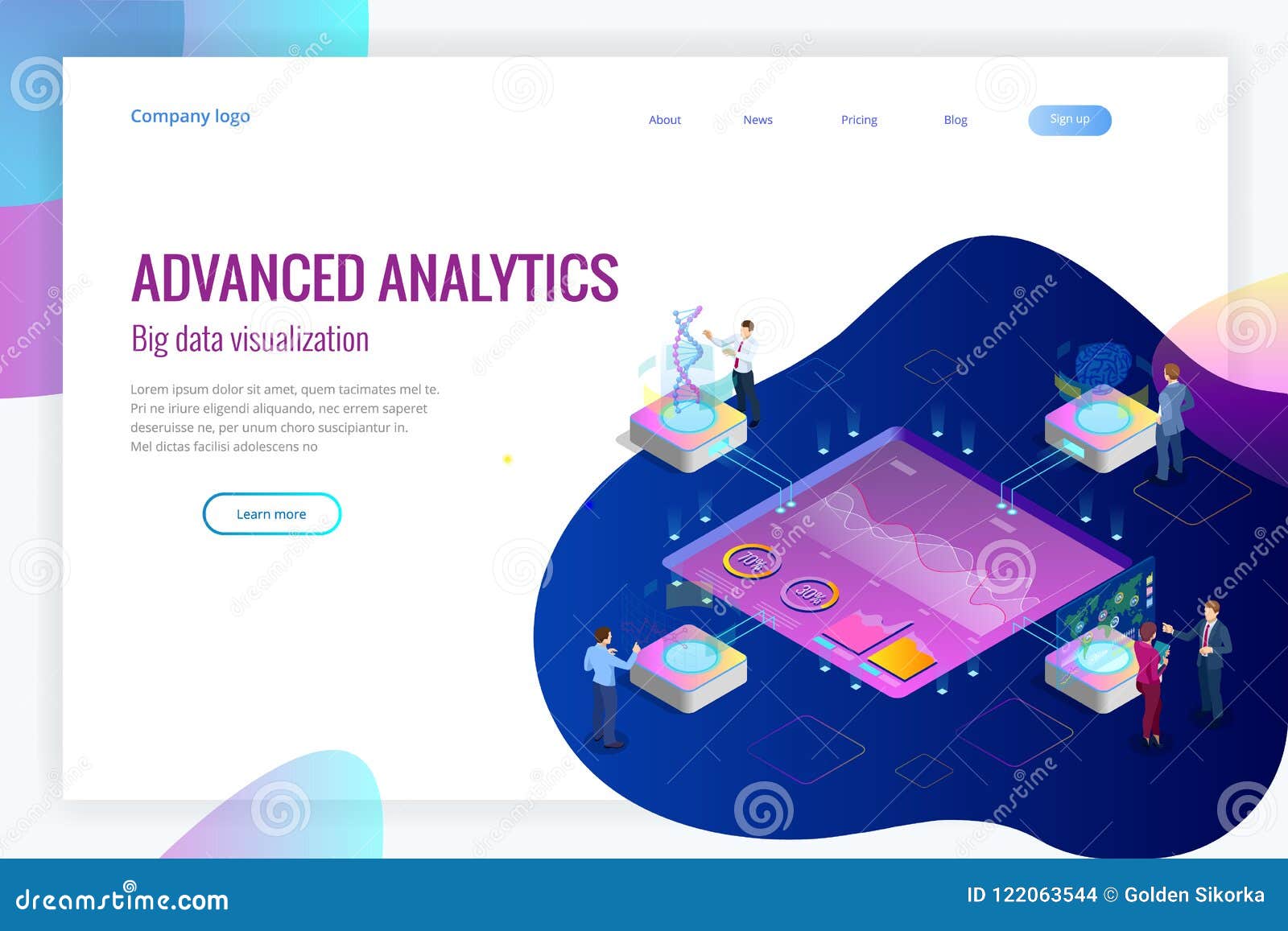 isometric big data network visualization, advanced analytics, interacting data analysis, research, audit, demographics
