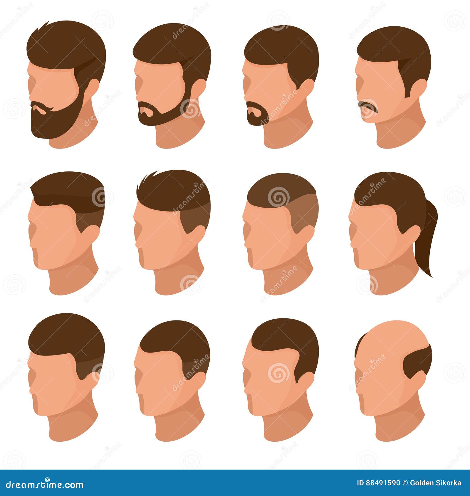 Trendy Hairstyles For Men Vol.1 - Character Creator/Combo (Multiple-PID) -  Reallusion Content Store