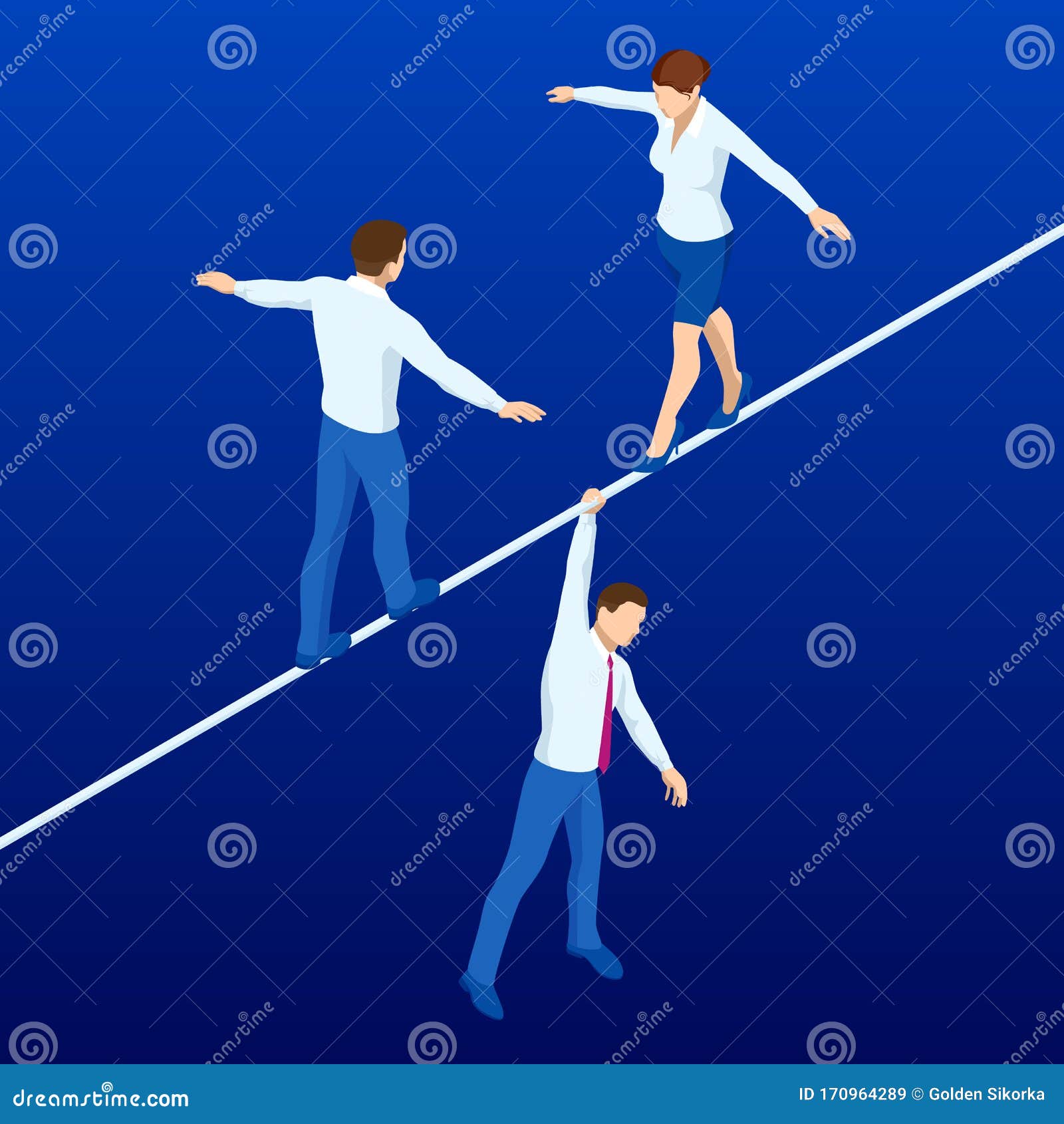 Woman Tightrope Walk Stock Illustrations – 149 Woman Tightrope Walk Stock  Illustrations, Vectors & Clipart - Dreamstime