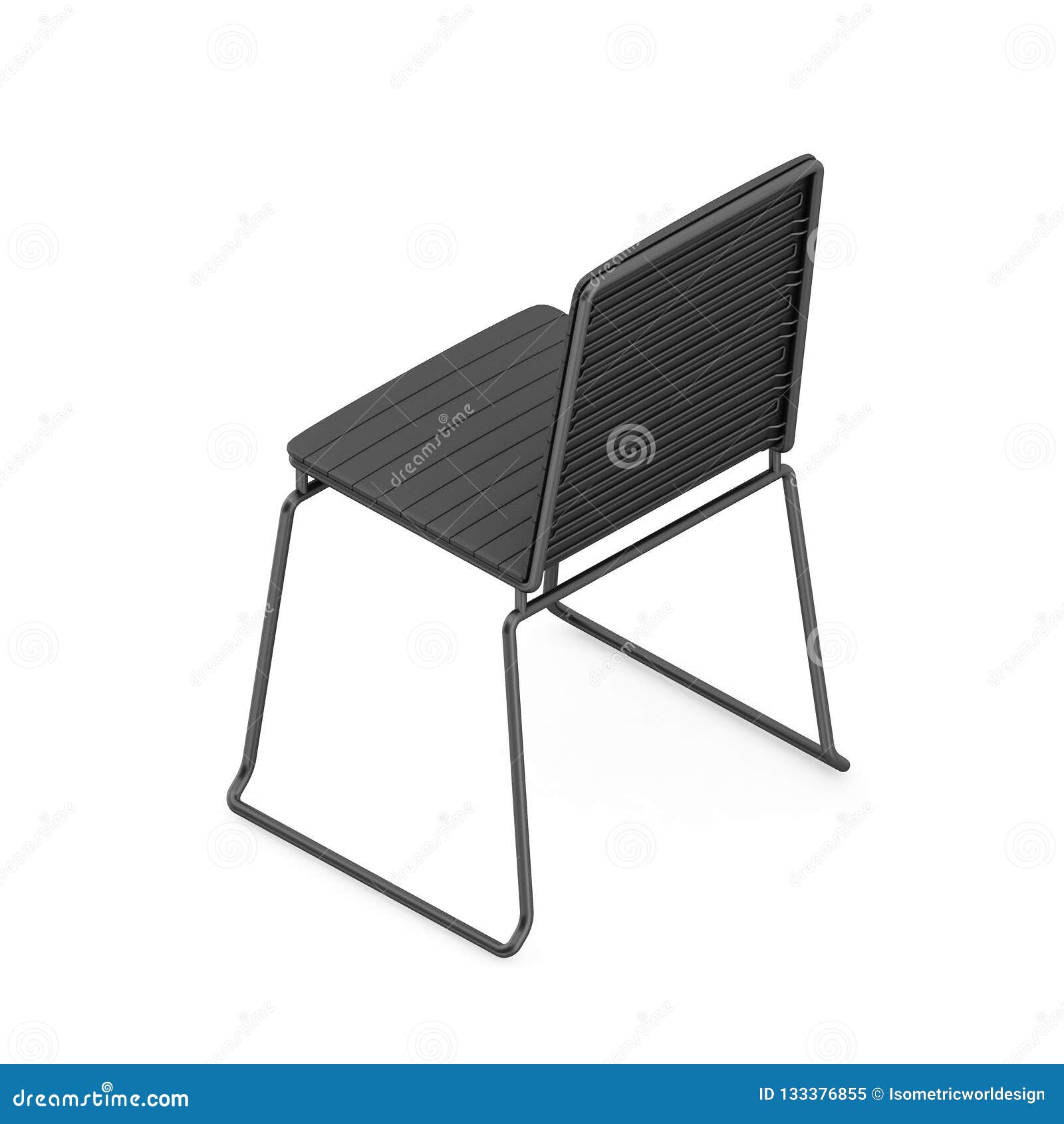 Isometric Chair 3d Rendering Stock Illustration