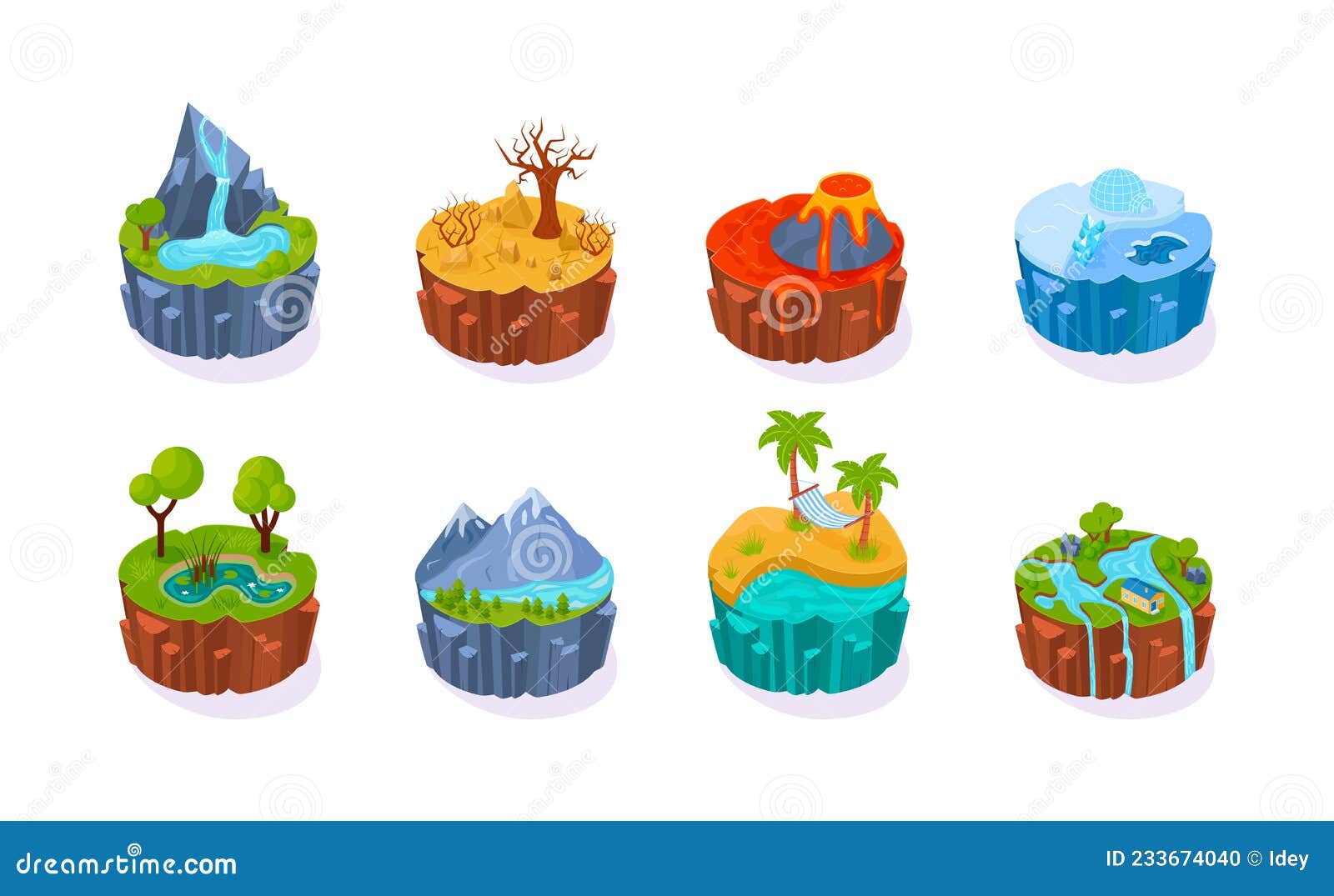 Isometric Circle Landscape 3d Icon Set. Ecology Land Rounded Island. Travel Environment Vector Stock Illustration - Illustration of natural, isometric: 233674040 Isometric Circle Landscape 3d Icon Set. Ecology Land Rounded Island. Travel Environment Vector Stock Illustration - Illustration of natural, isometric: 233674040