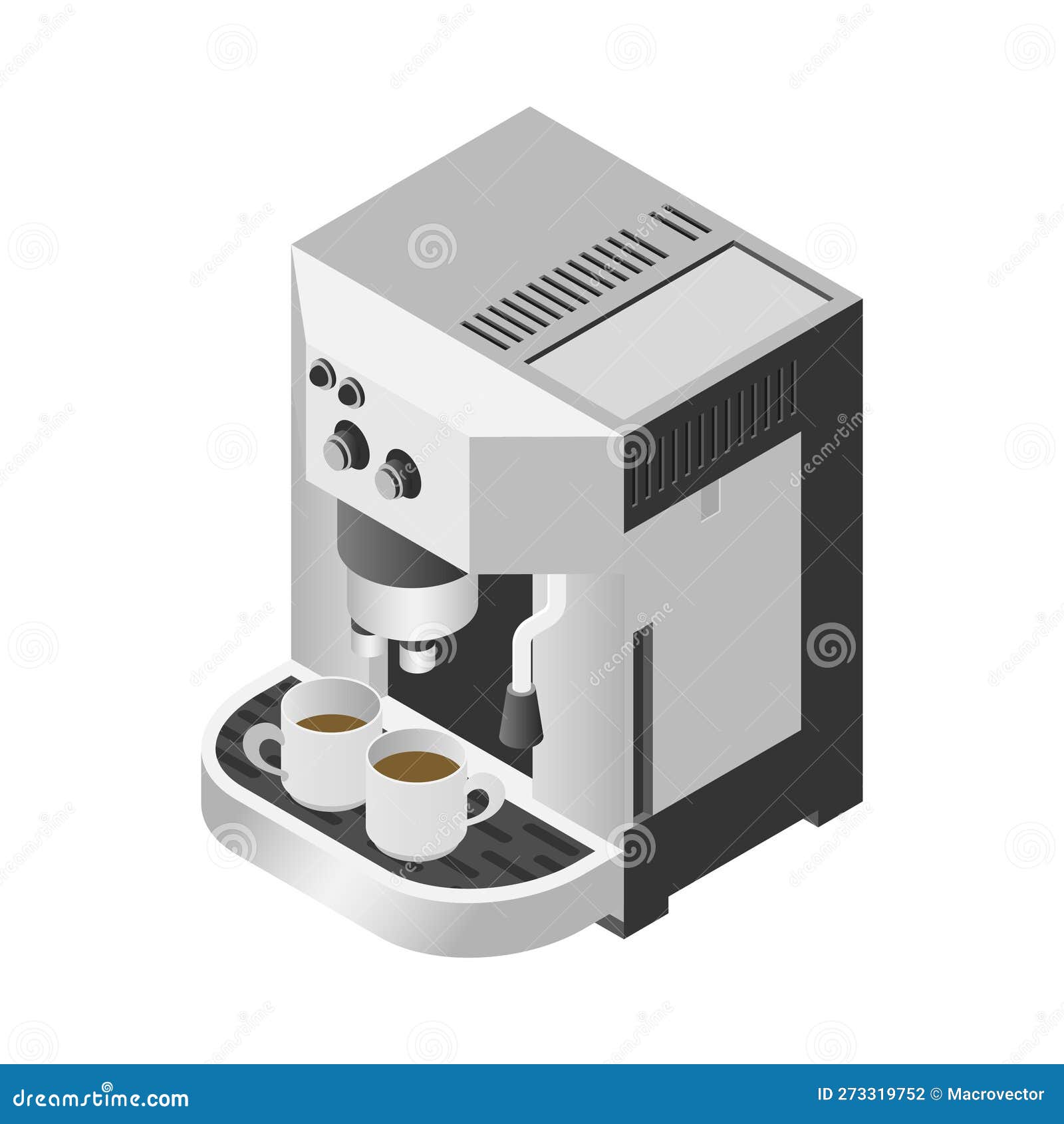 Isometric Coffee Machine Icon Stock Vector Illustration of barista
