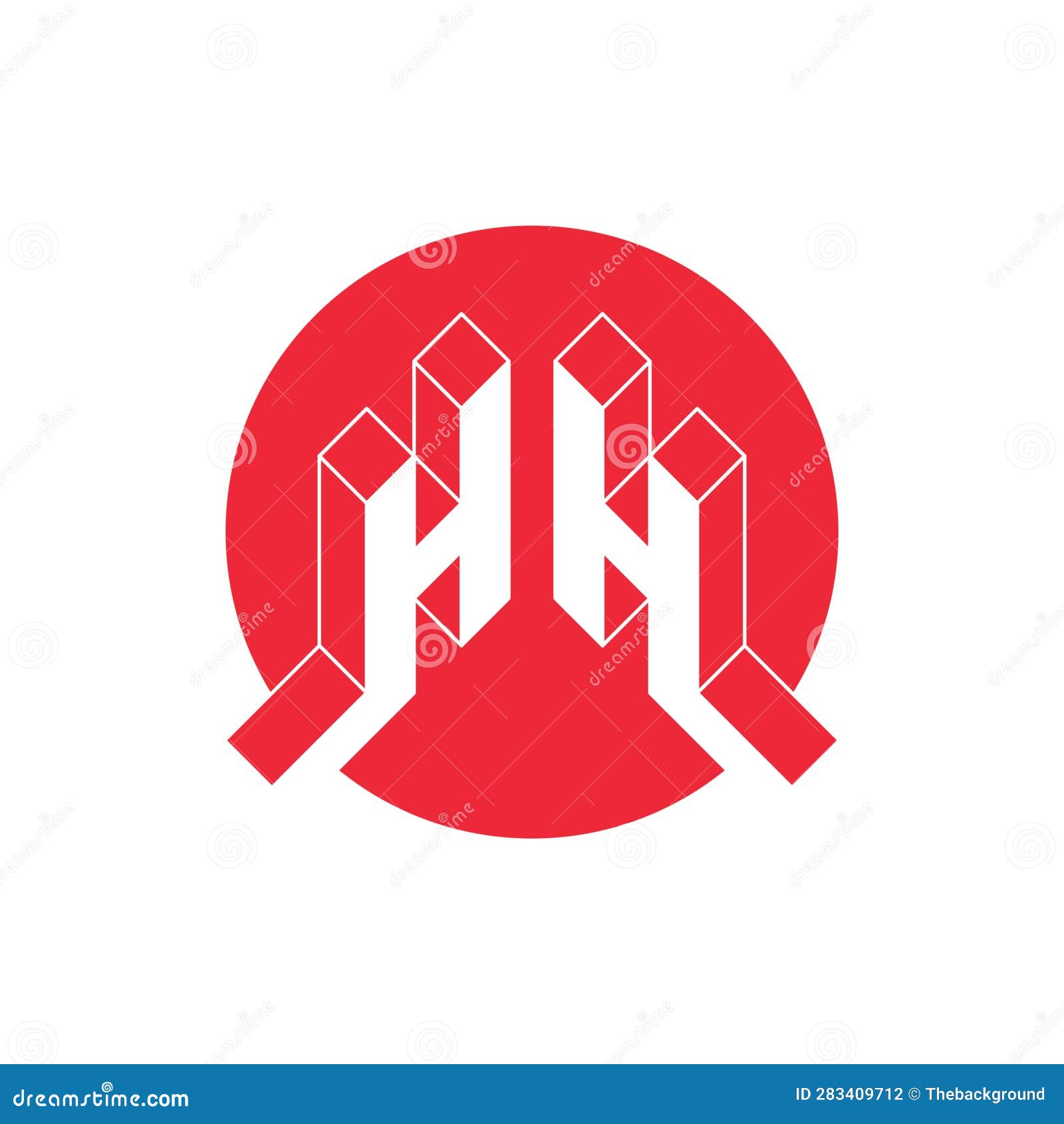 Isometric 3d Font for Design. HH Original Threedimension Letters in