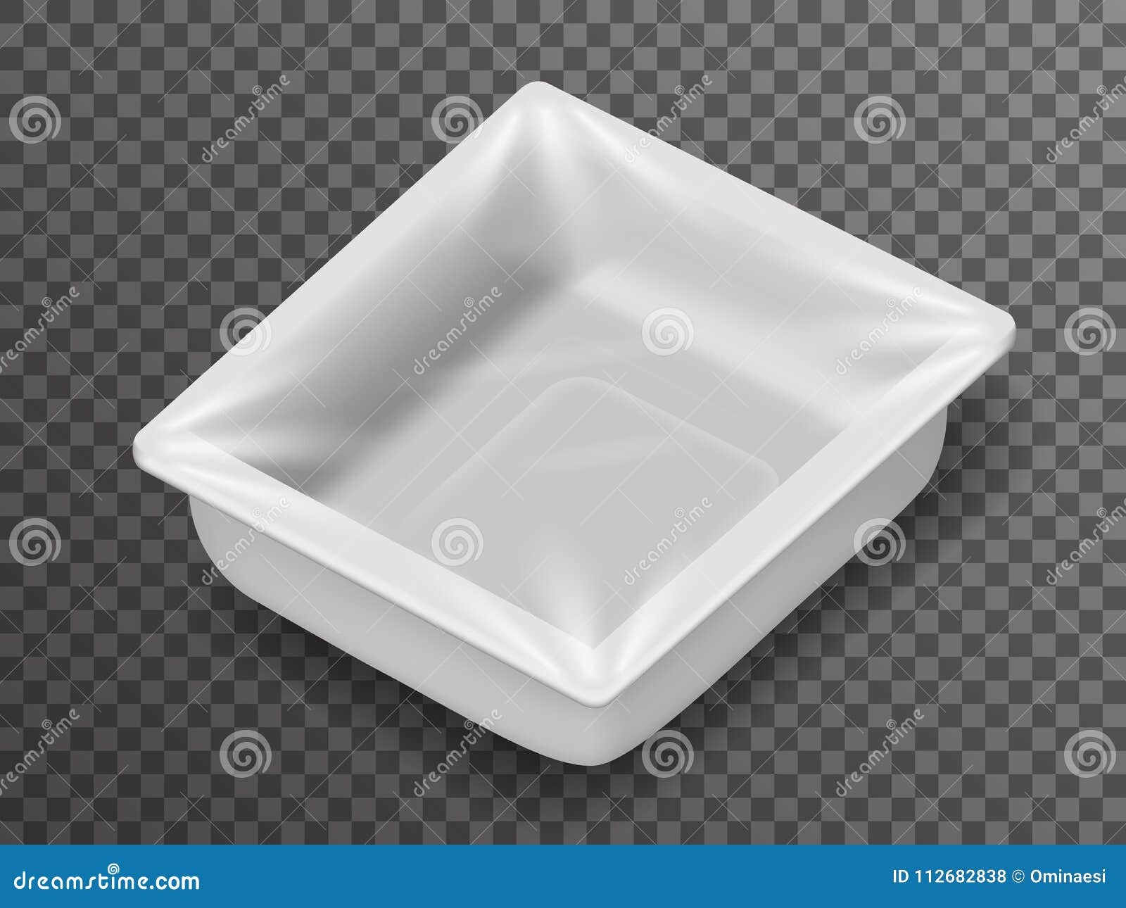 Download Isometric Disposable Food Pack Isolated 3d Realistic Shop ...