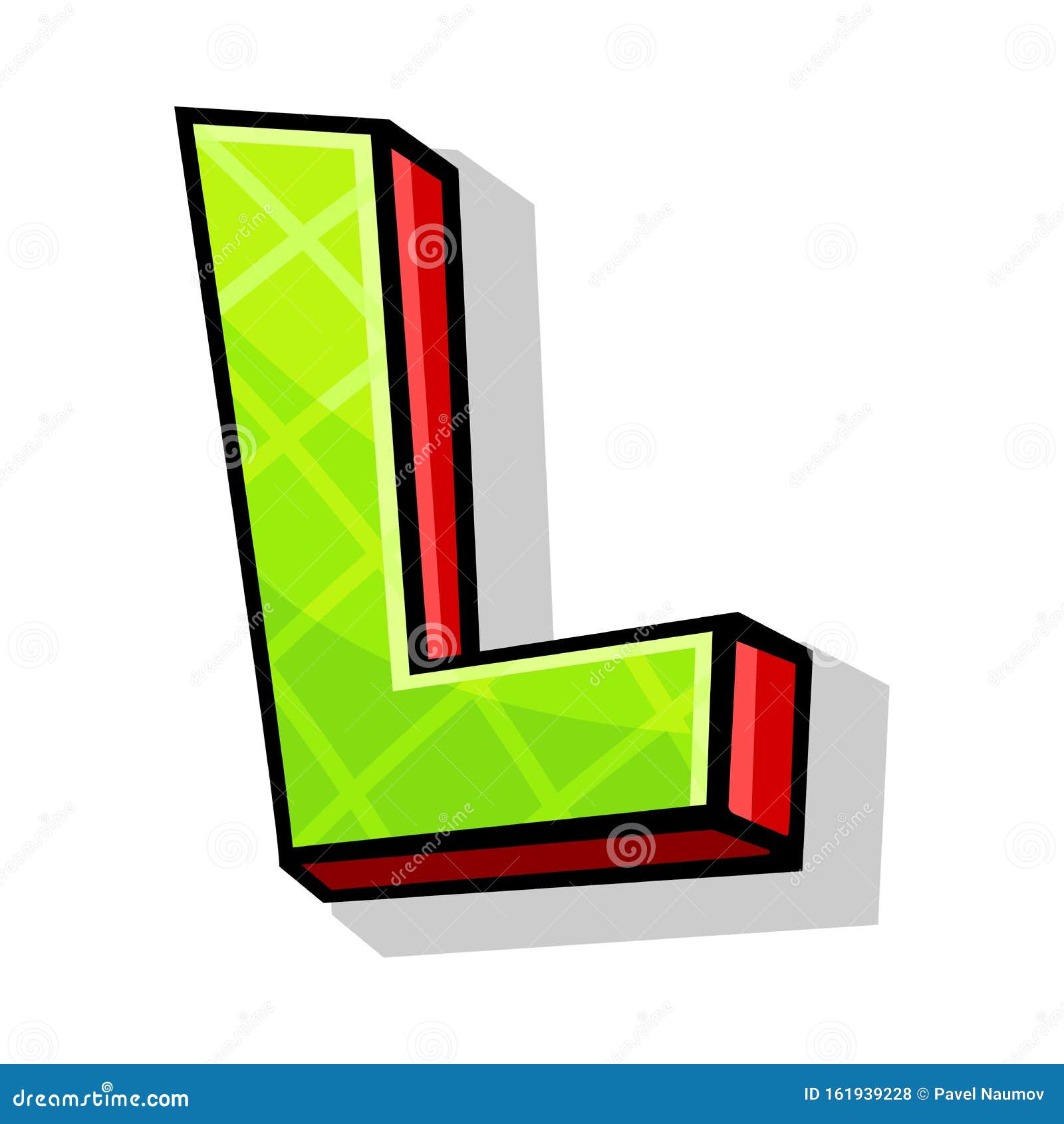 Modern Colorful Playful Capital Letter L from Font and Alphabet Vector  Illustration Stock Vector - Illustration of poster, alphabet: 161939228