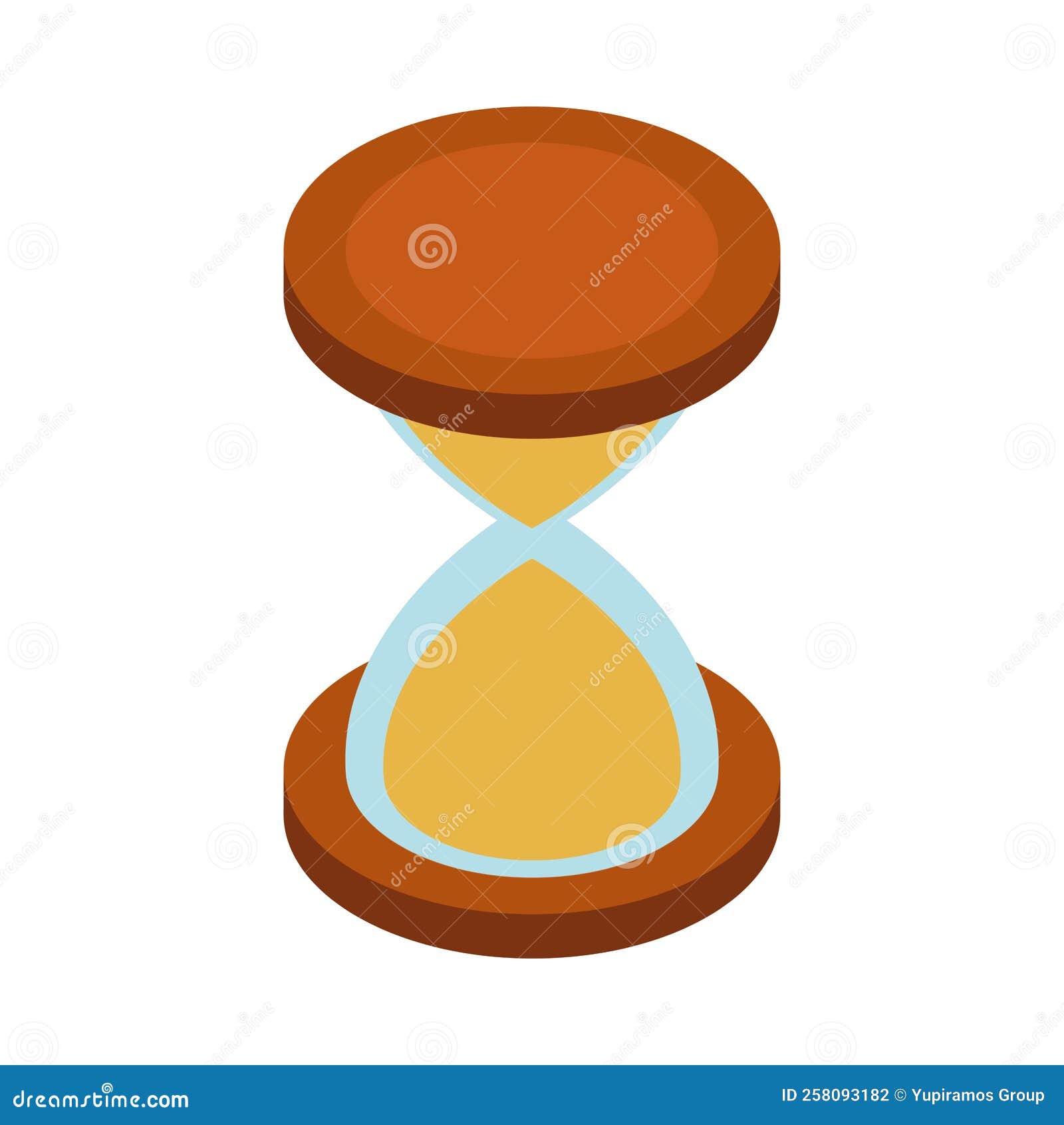 Isometric hourglass timer stock vector. Illustration of management