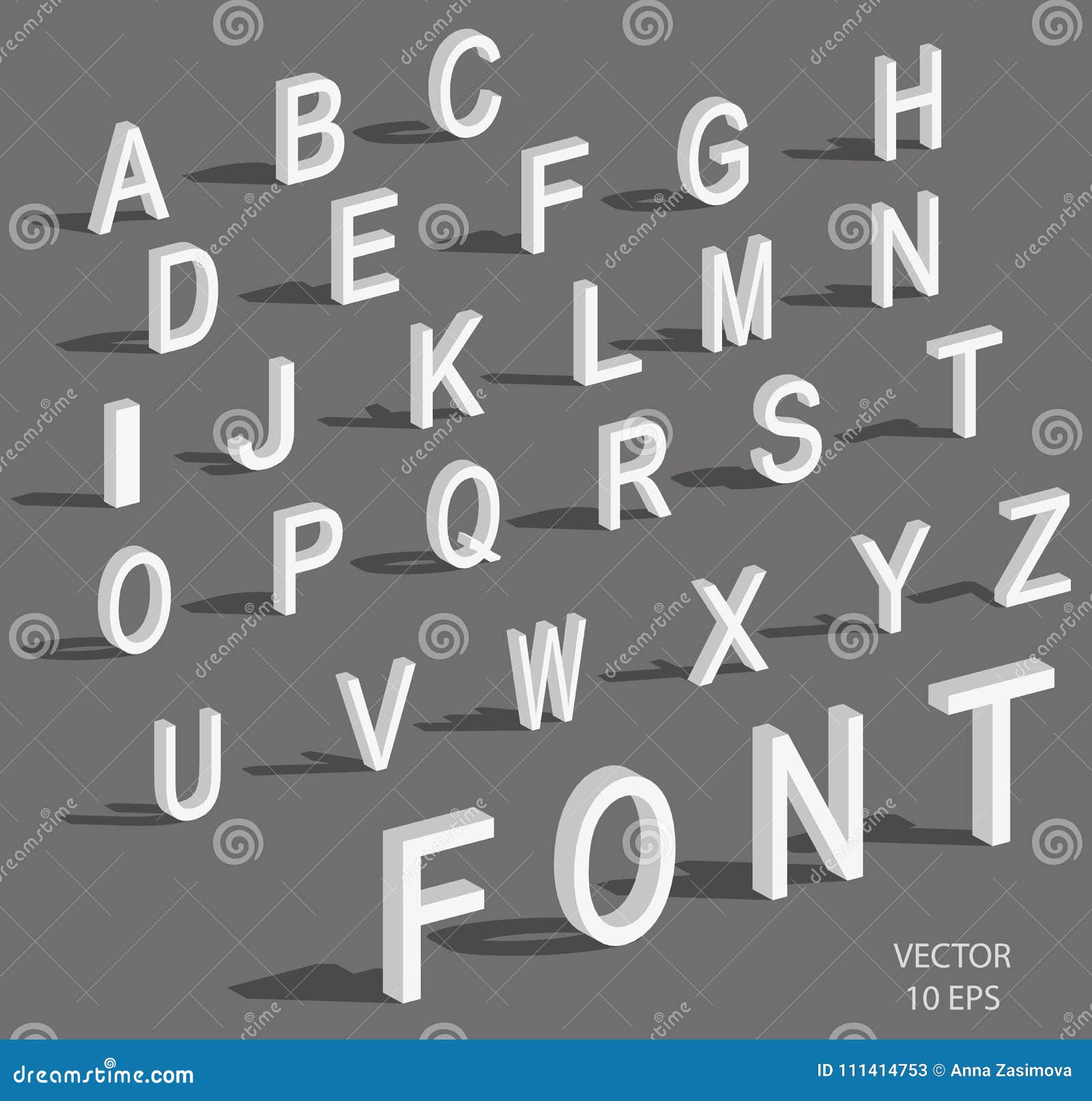 Block Letter With Shadow Font Easy Block Letters