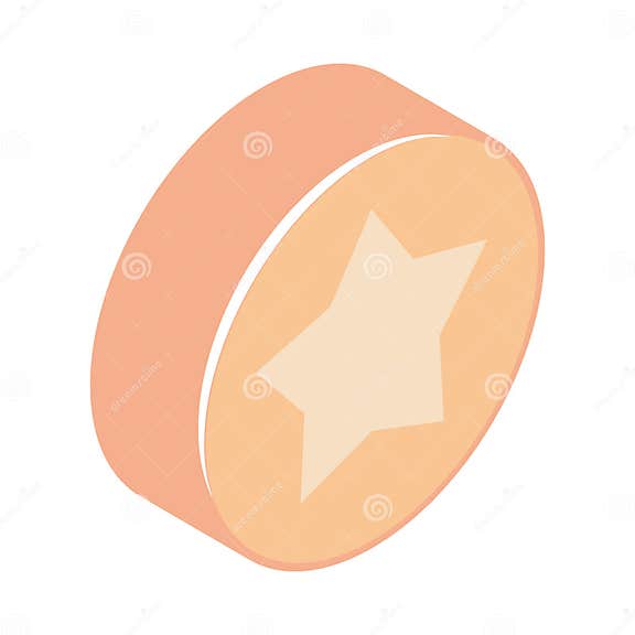 Isometric Social Media Star Stock Vector Illustration of perspective(02)