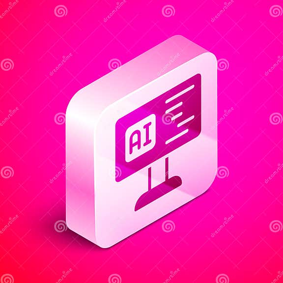 Isometric Software, Web Developer Programming Code Icon Isolated on ...